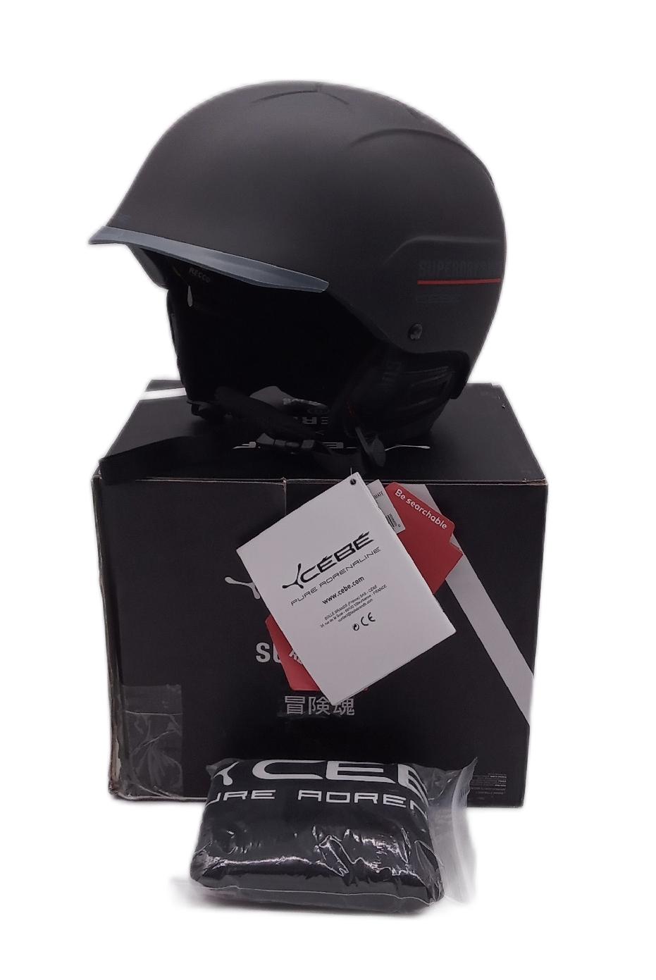 Cébé Helm Snowboardhelme Contest Visor Ultimate MIPS X Schutz Snowboardausrüstung XL Schwarz Matt