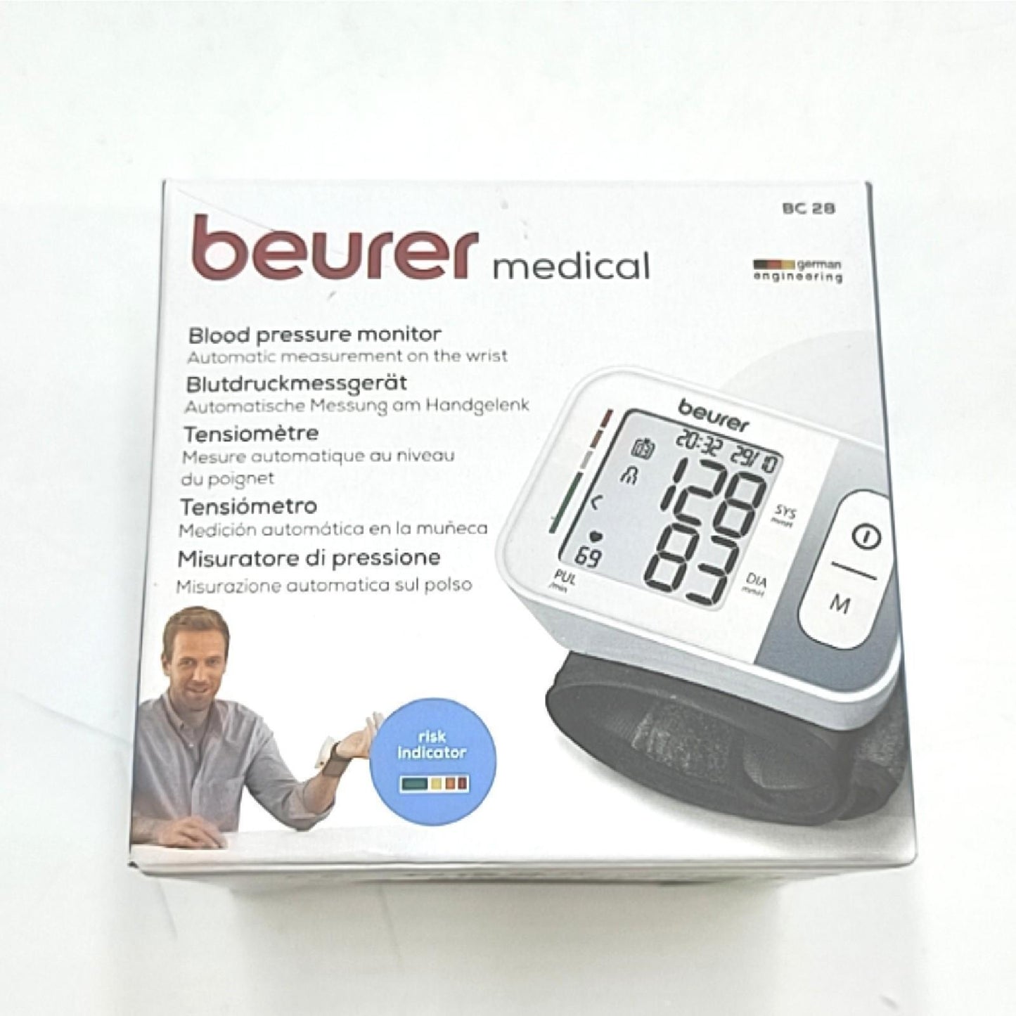 Beurer BC 28 Handgelenk Blutdruckmessgerät farbiger Einstufung Blood Medical;Handgelenk;Blutdruckmessgerät;BC 28;Gesundheit