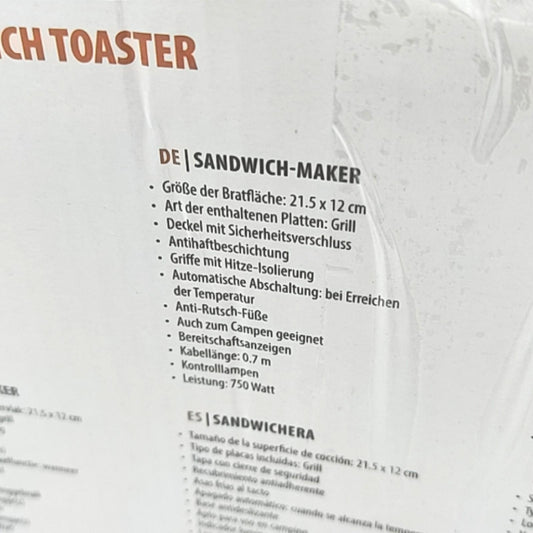 Tristar Elektro Toaster Grillplatte 750 W Elektrische Raclettes Gerät Toaster Grillplatte