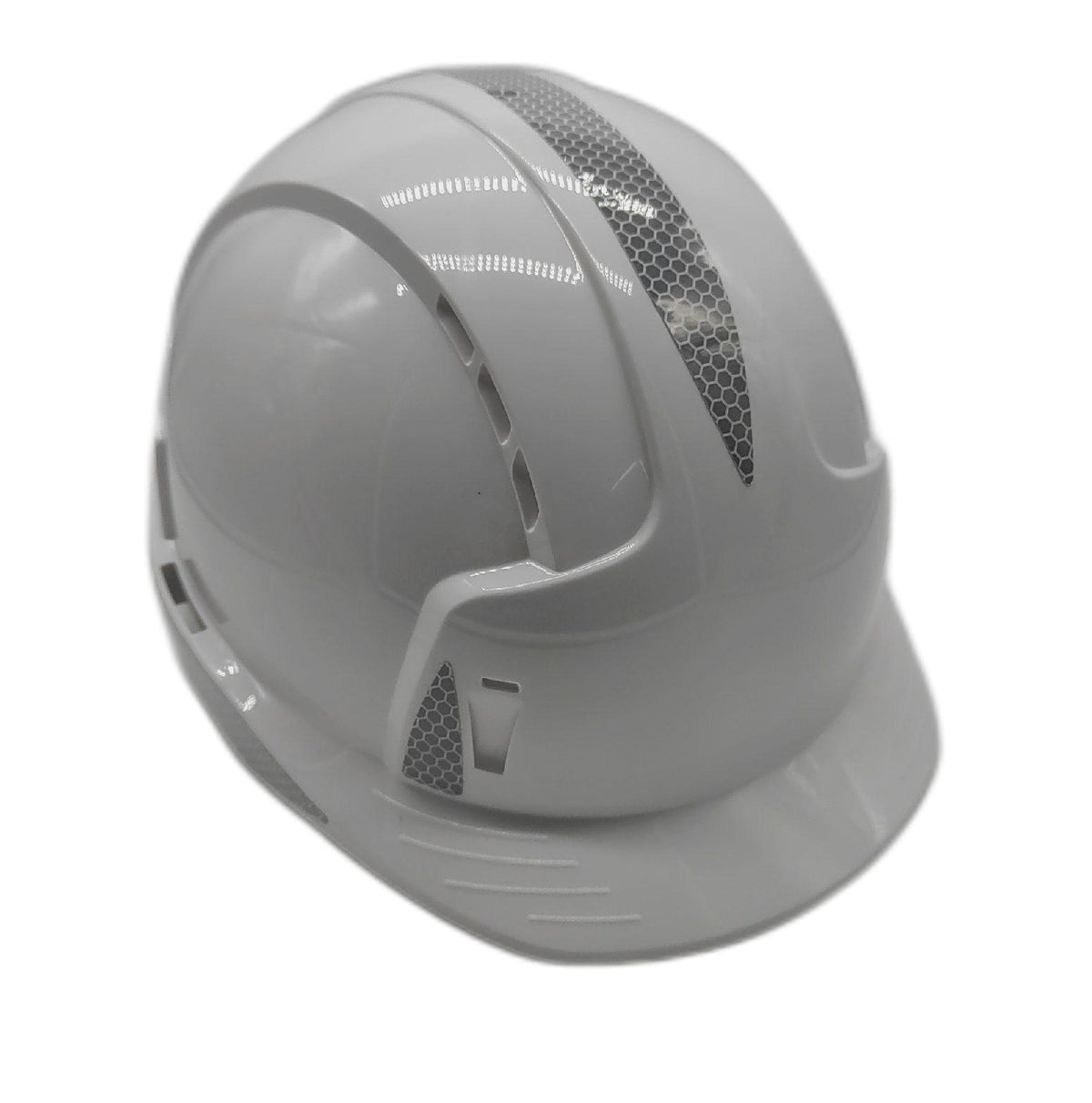 JSP EVOLITE CR2 Schutzhelm Bauhelm Weiß Drehverschluss Reflektierend Sicherheitshelm