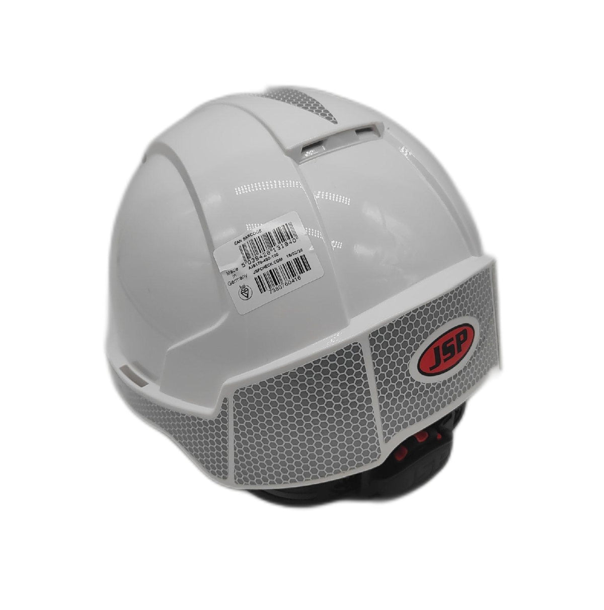JSP EVOLITE CR2 Schutzhelm Bauhelm Weiß Drehverschluss Reflektierend Sicherheitshelm