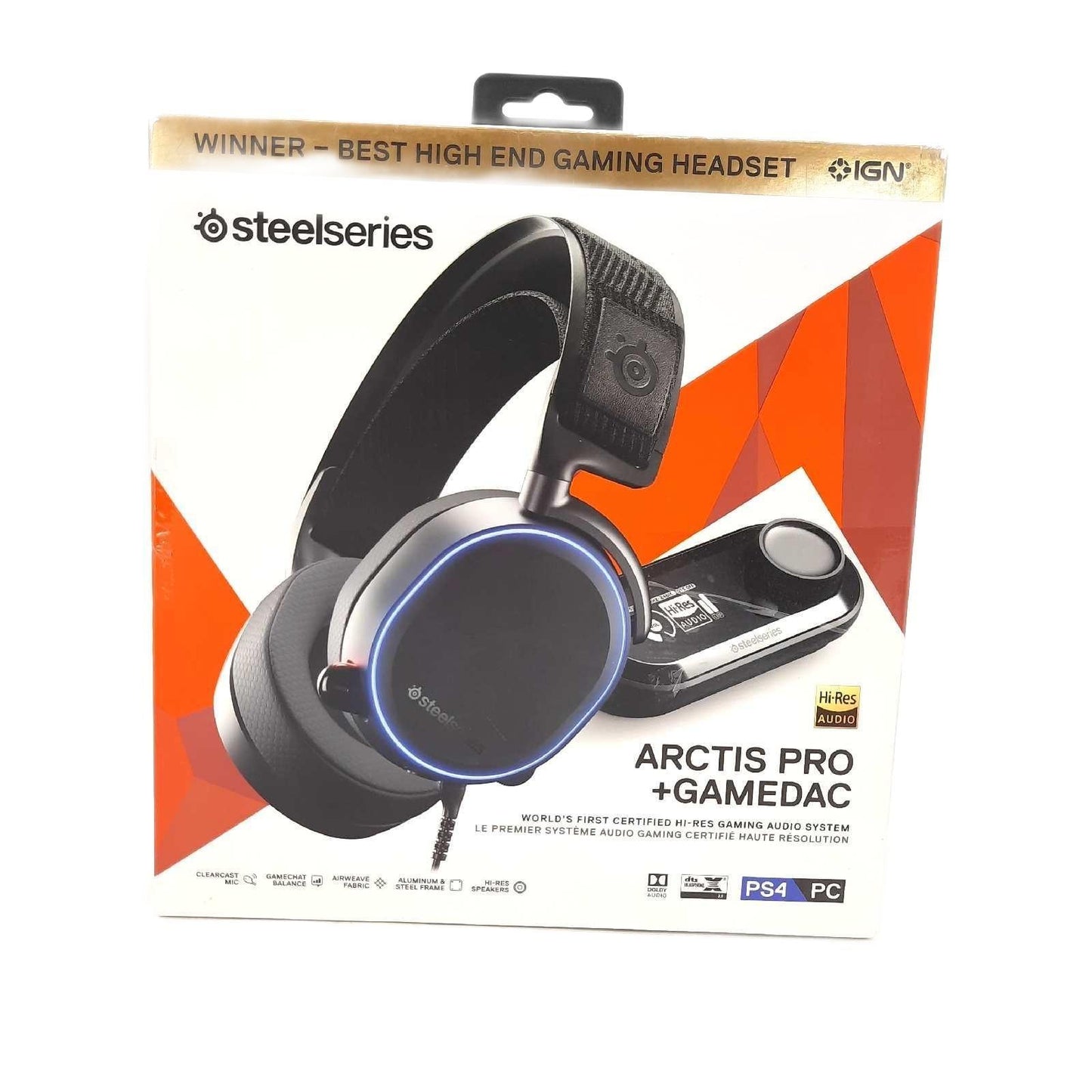 SteelSeries Arctis Pro High Fidelity Gaming Headset Ohrpolster fehlen Gebrauchsspuren