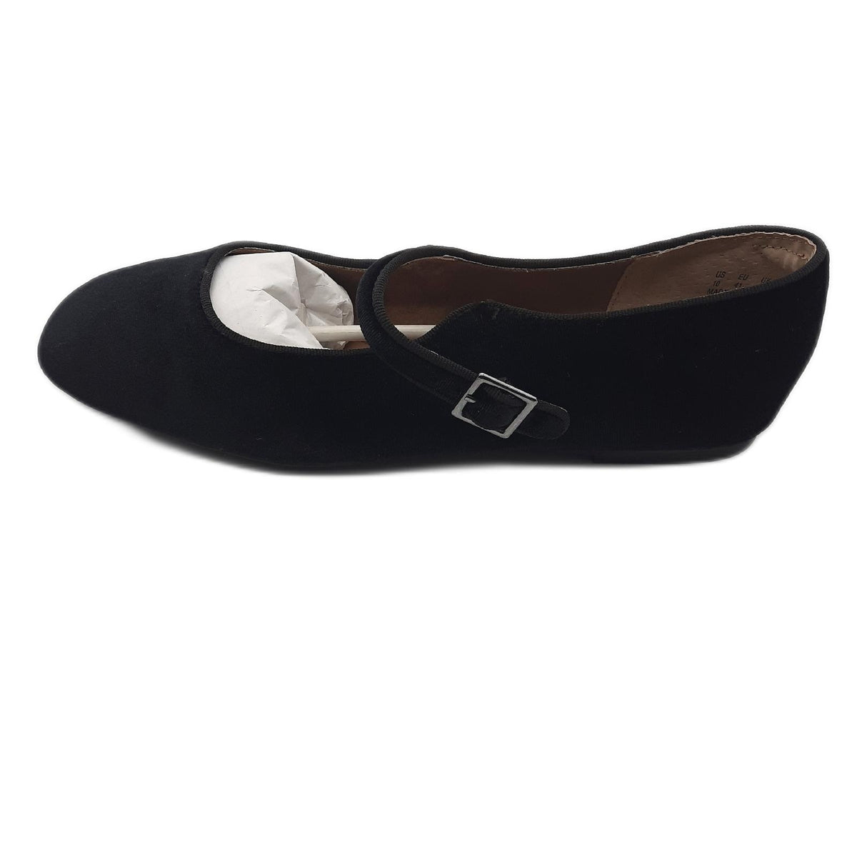 Amazon Essentials SHOES Damen Mary Jane Ballerinas Samt Schwarz Gr 41 EU