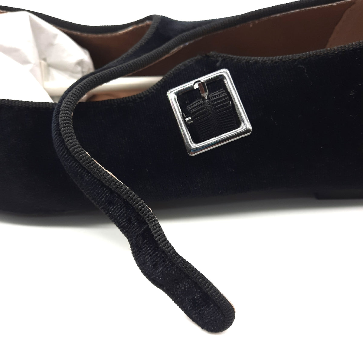Amazon Essentials SHOES Damen Mary Jane Ballerinas Samt Schwarz Gr 41 EU