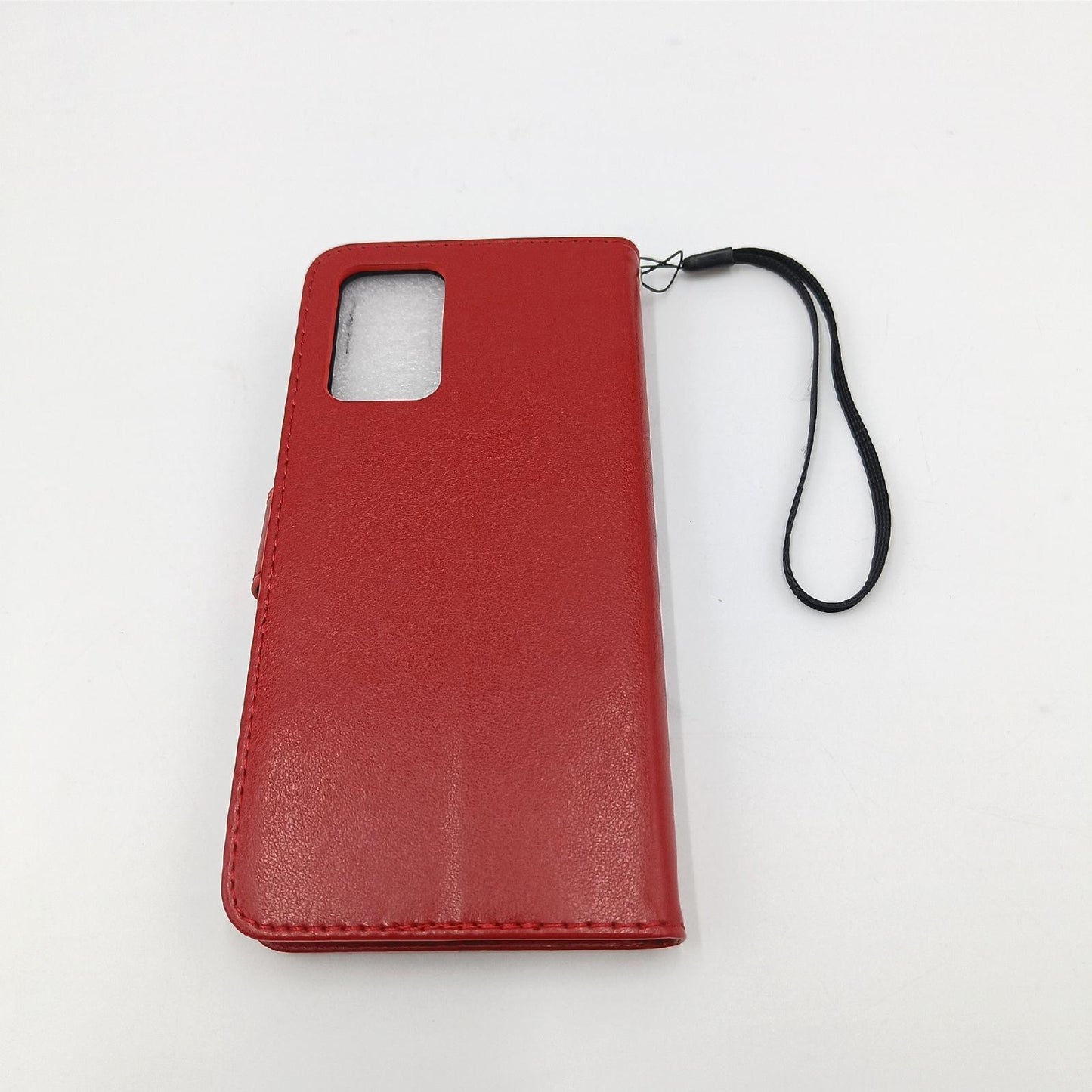 YIKLA Hülle Smartphone Zubehör Xiaomi Redmi 10 Kartenfach Magnetverschluss Standfunktion Tasche Rot