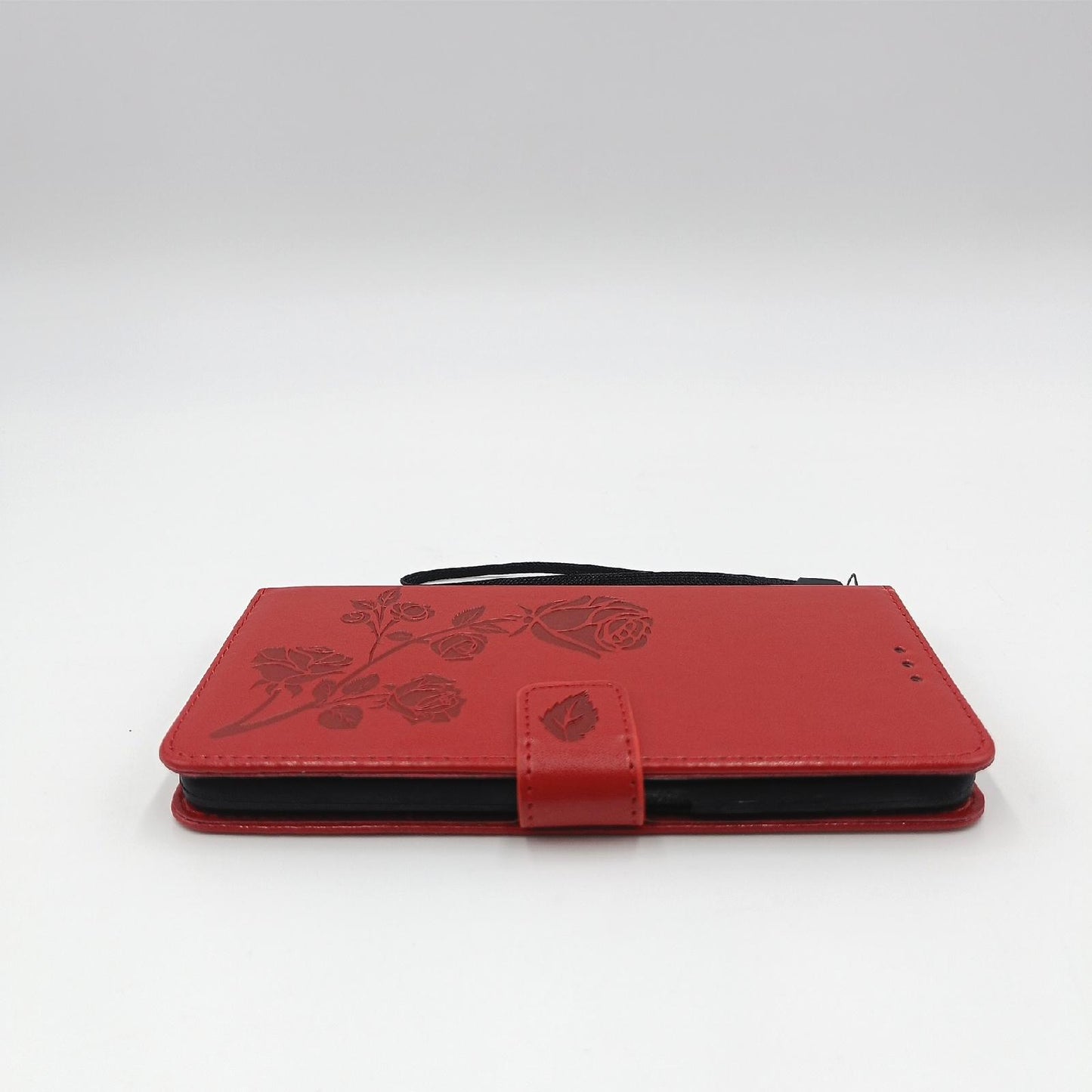 YIKLA Hülle Smartphone Zubehör Xiaomi Redmi 10 Kartenfach Magnetverschluss Standfunktion Tasche Rot