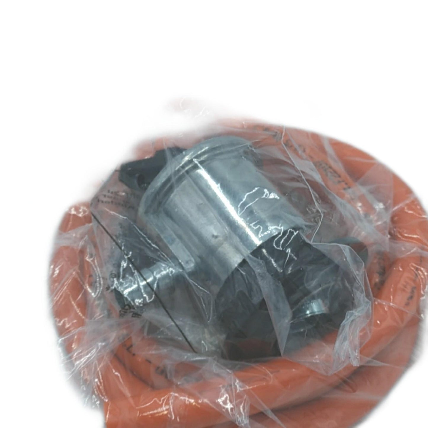 S&M - Standard-Set fr Butangasflasche: Metallregler + oranger Gummischlauch (1,5 m) + 2 Sicherheitsschellen | fr Kchen, Heizungen, Grills, Herde, fen und Paella-Pfannen