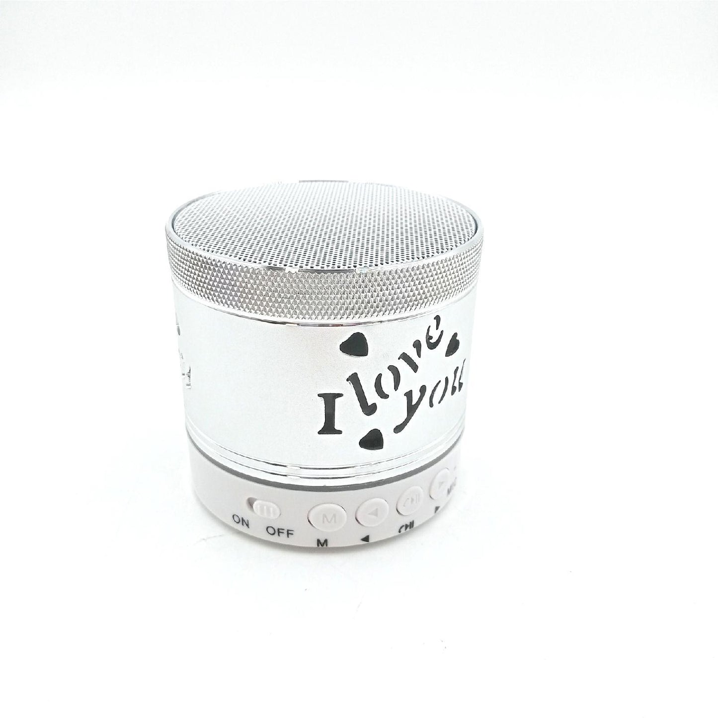 N98KN Bluetooth Lautsprecher Elektronik Mini Bluetooth Lautsprecher TWS kabellos Strand Dusche Silberfarben