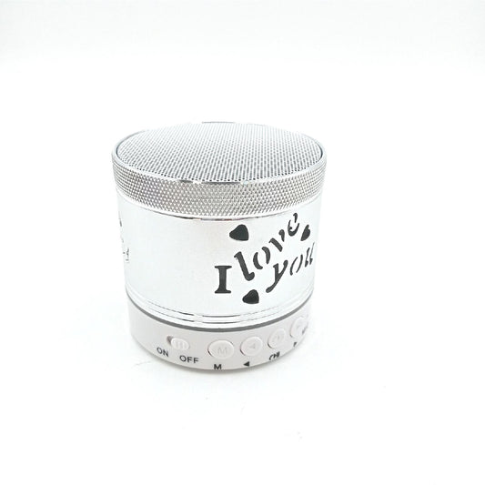 N98KN Bluetooth Lautsprecher Elektronik Mini Bluetooth Lautsprecher TWS kabellos Strand Dusche Silberfarben