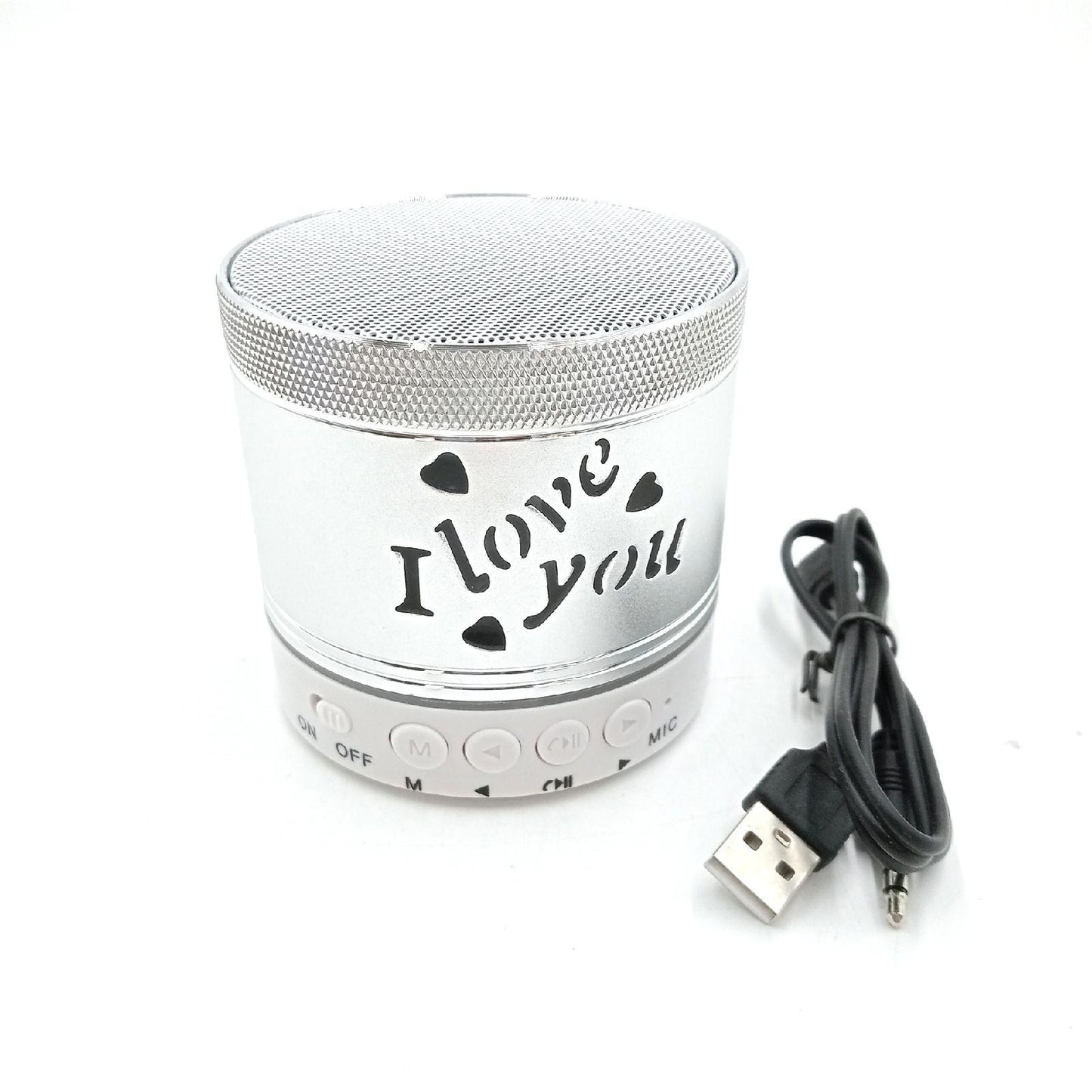 N98KN Bluetooth Lautsprecher Elektronik Mini Bluetooth Lautsprecher TWS kabellos Strand Dusche Silberfarben