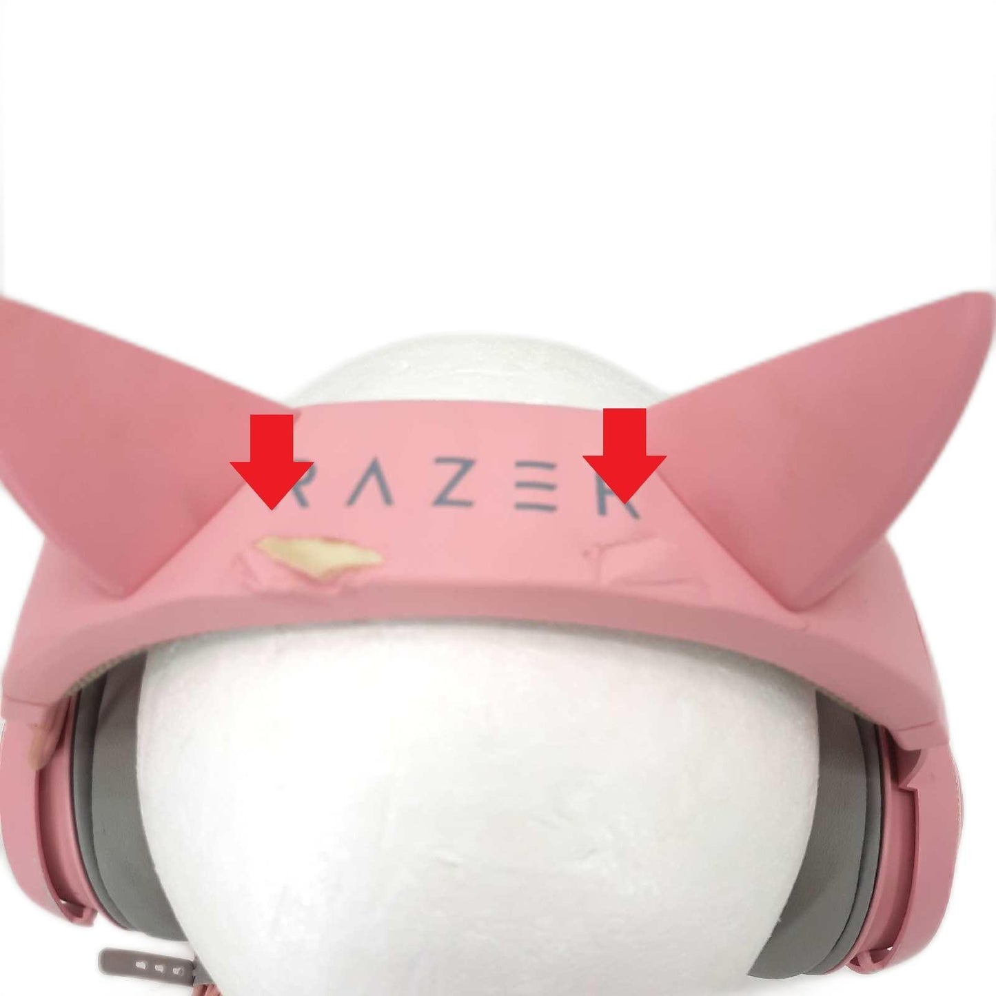Razer Gaming Headset Katz Ohren USB Chrom Edition Kraken Cartoons;