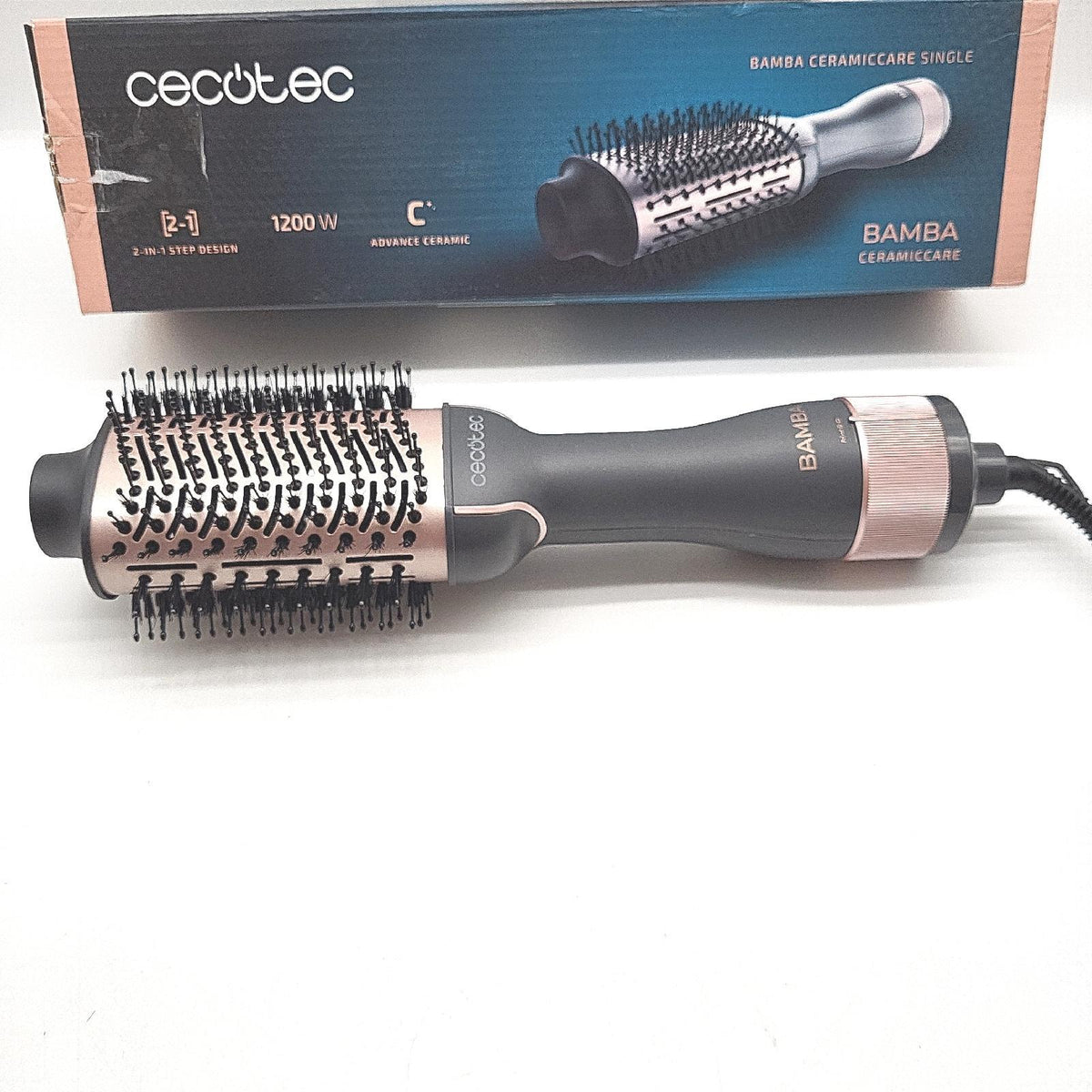 Cecotec Luftbürste Haarpflege Elektronik Bamba CeramicCare 1200 Watt Leistungs