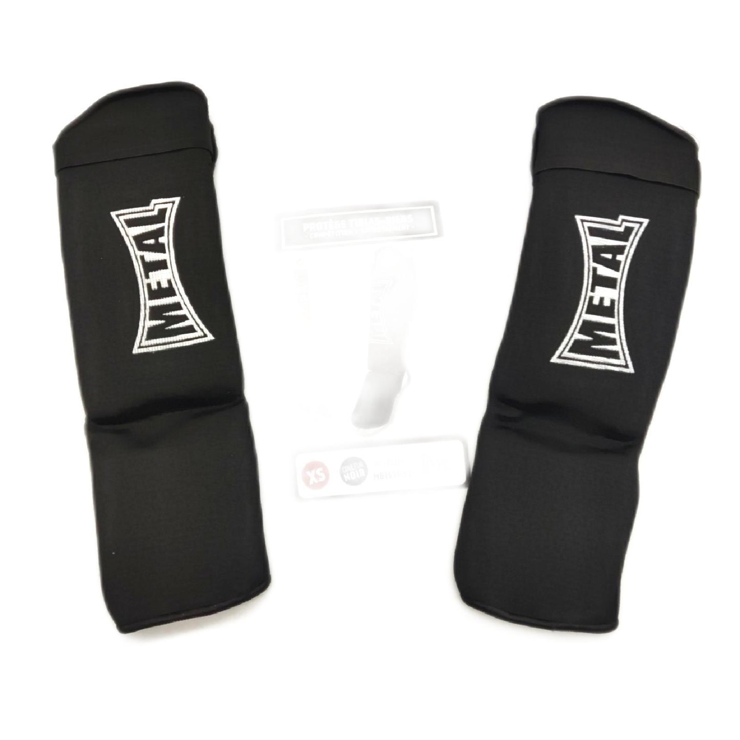 Metal Boxe Schienbeinschoner Kampfsport Schutzbekleidung XS Schwarz Stabilität