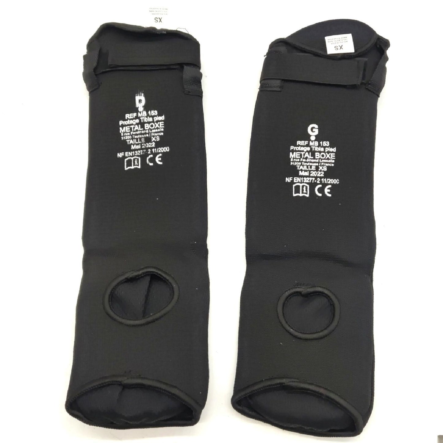 Metal Boxe Schienbeinschoner Kampfsport Schutzbekleidung XS Schwarz Stabilität