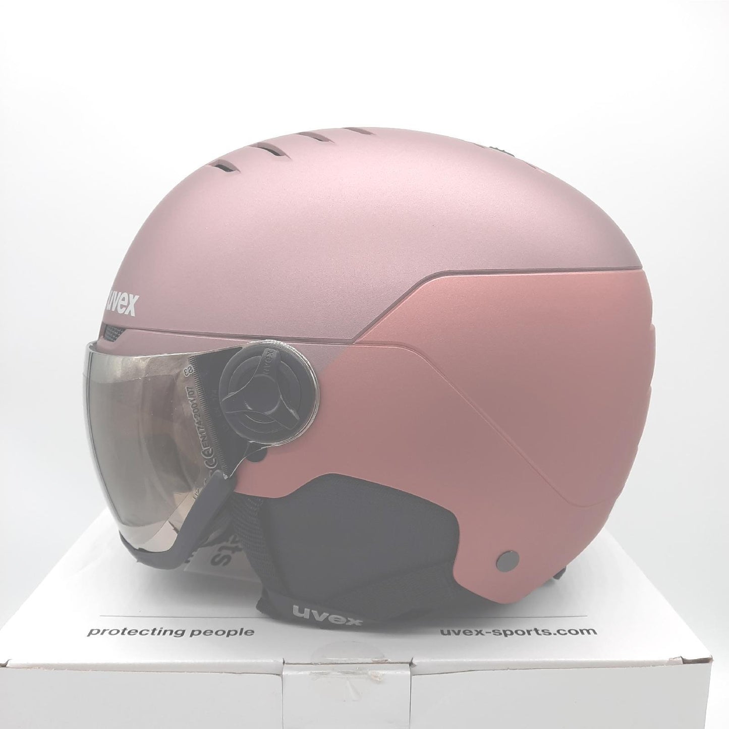 Uvex Skihelm Schutz Helme Wanted Visor Bramble Stilvoll und sicher für Sport Enthusi