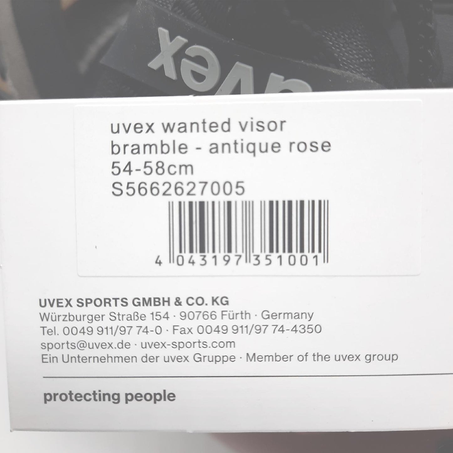 Uvex Skihelm Schutz Helme Wanted Visor Bramble Stilvoll und sicher für Sport Enthusi