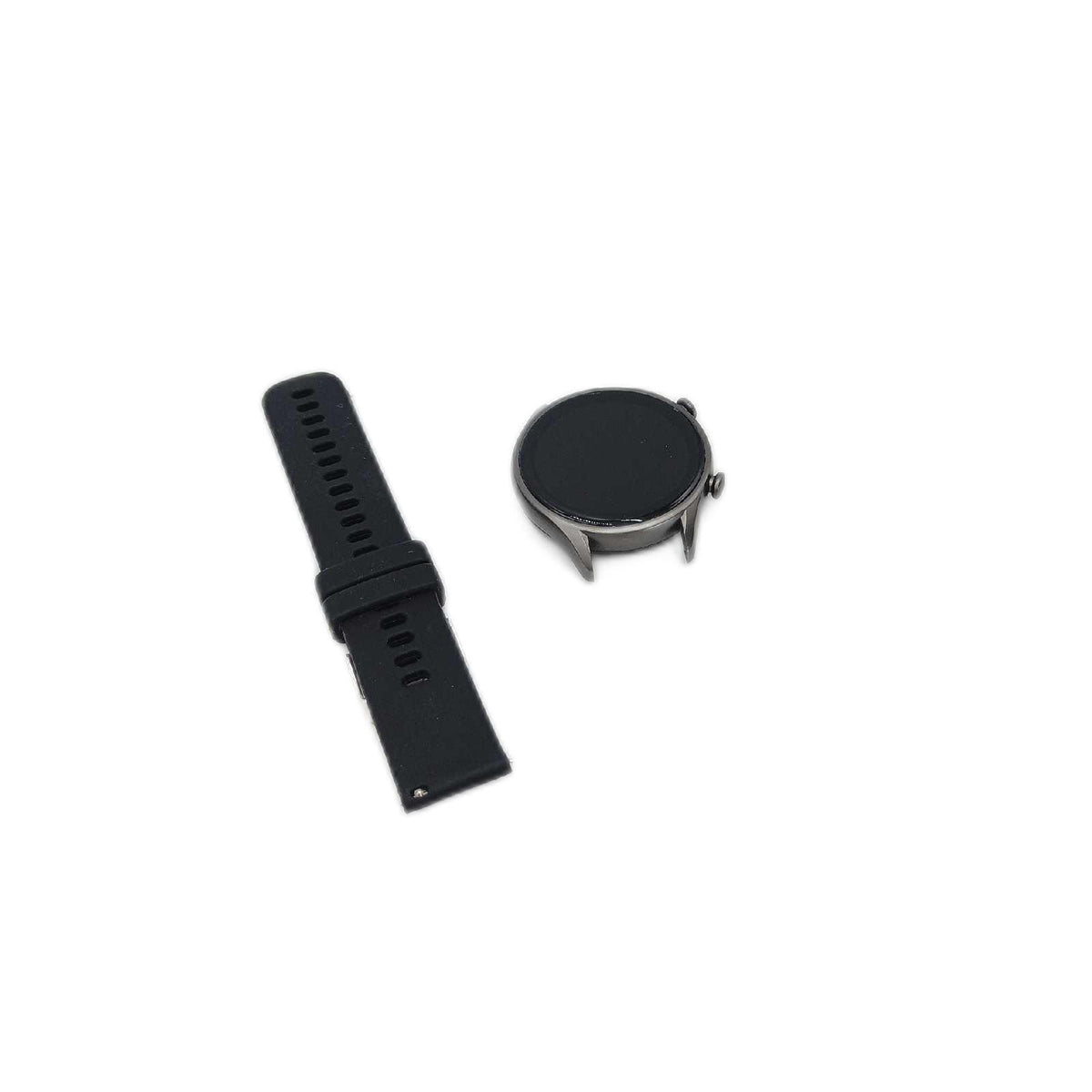 Metalluhr7 Smartwatch Anrufbeantworter Rund Herren Damen Silber ohne Metallarmband