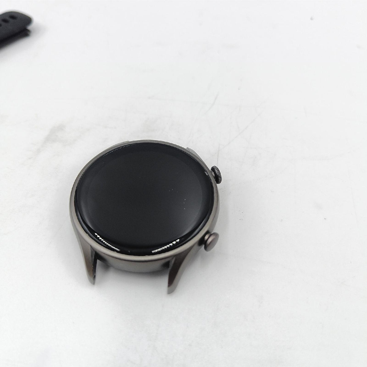 Metalluhr7 Smartwatch Anrufbeantworter Rund Herren Damen Silber ohne Metallarmband