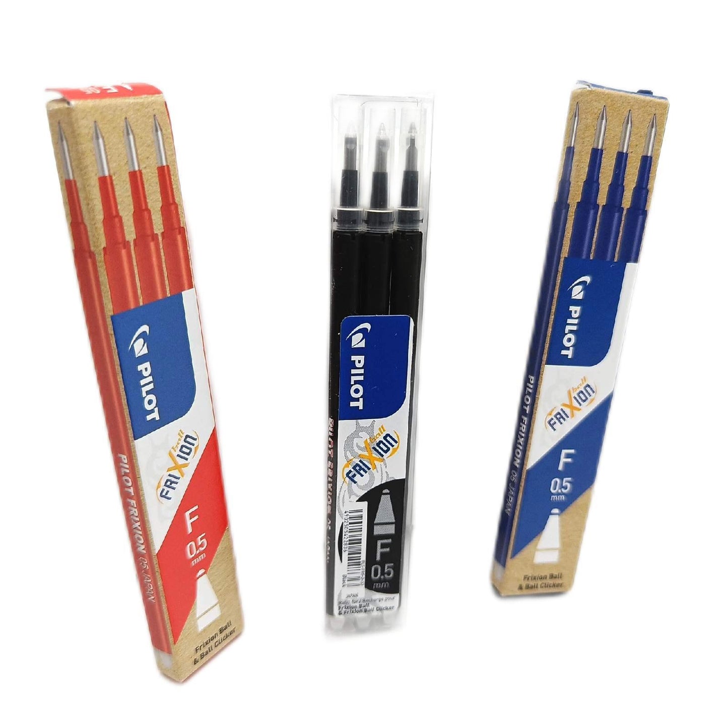 PILOT Nachfüllminen Schreibzubehoer Set 3 x 4 Schwarz Blau Rot
