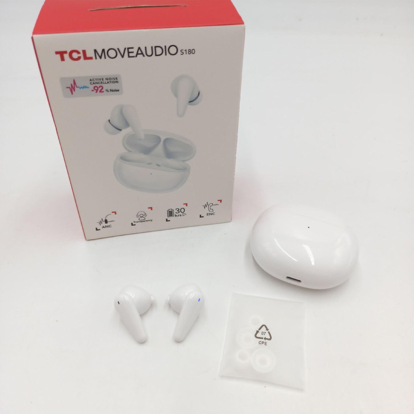 Move Audio TWS Kopfhörer Ohrhörer S180 Pearl White Kabellos Bluetooth Komfort