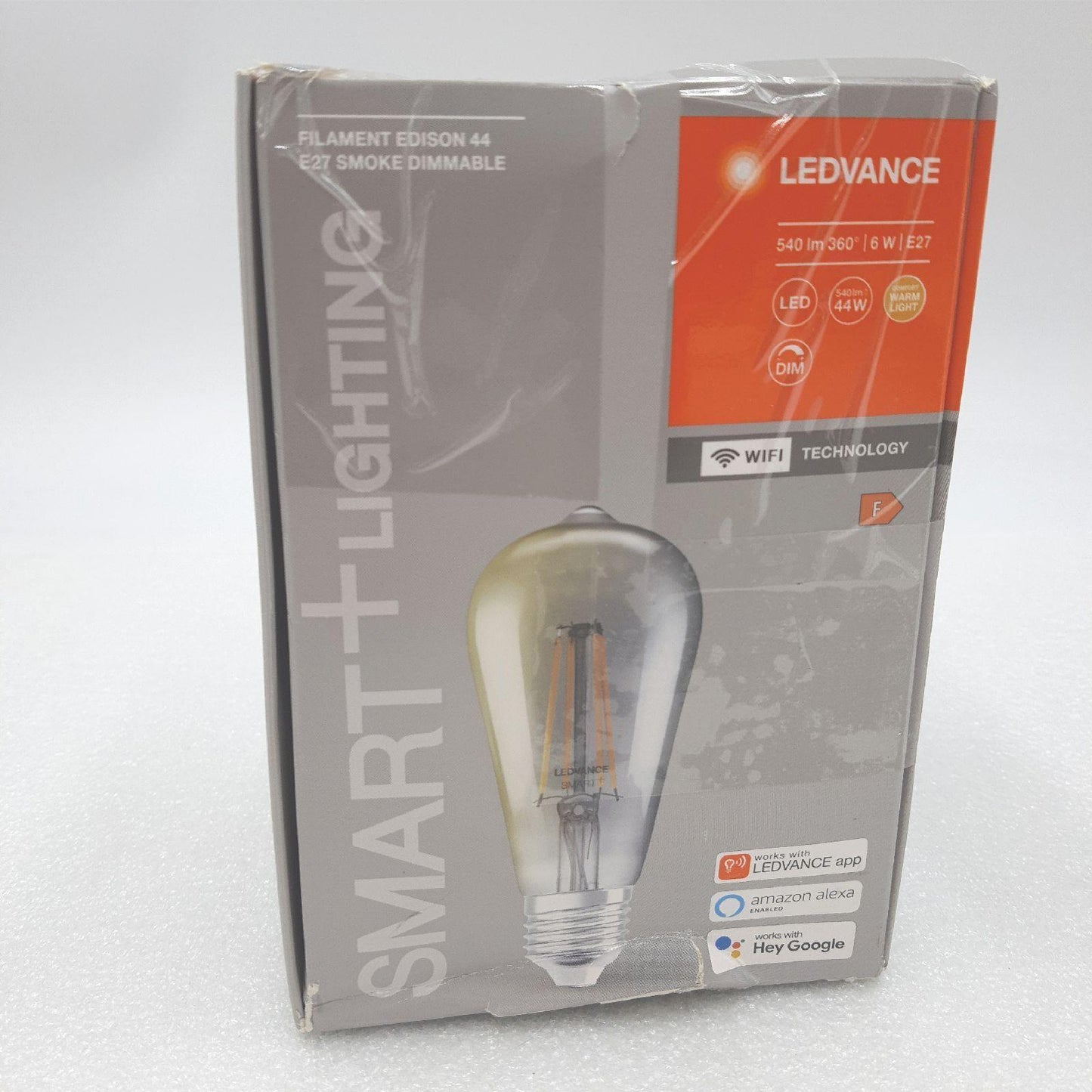 LEDVANCE Smarte LED-Lampe Wifi Technologie Sockel E27 Dimmbar Warmweiß 2500K (16,99)