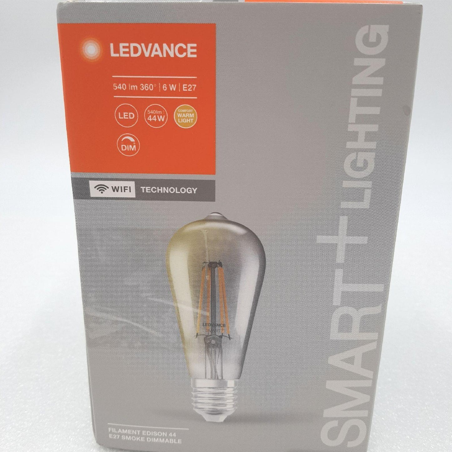 LEDVANCE Smarte LED-Lampe Wifi Technologie Sockel E27 Dimmbar Warmweiß 2500K (16,99)