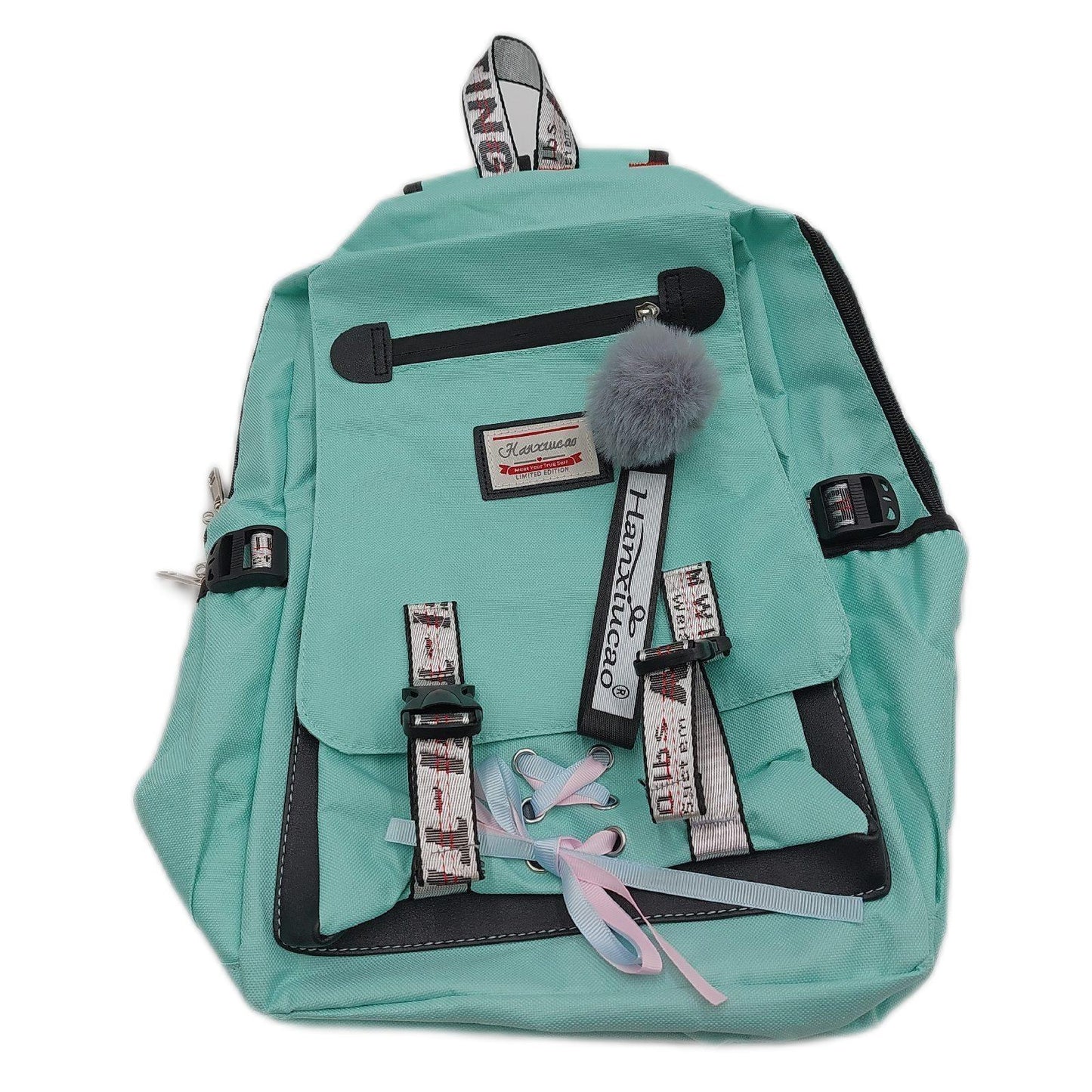 HANXIUCAO Schulrucksack Schulranzen Schultasche Verschlossen USB Ladeansch