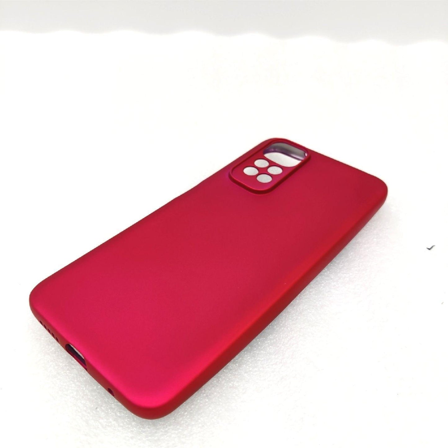 kwmobile Handyhülle Smartphone Zubehör Xiaomi Redmi Note 11 Metallisch Schimmernd Pink Silikon