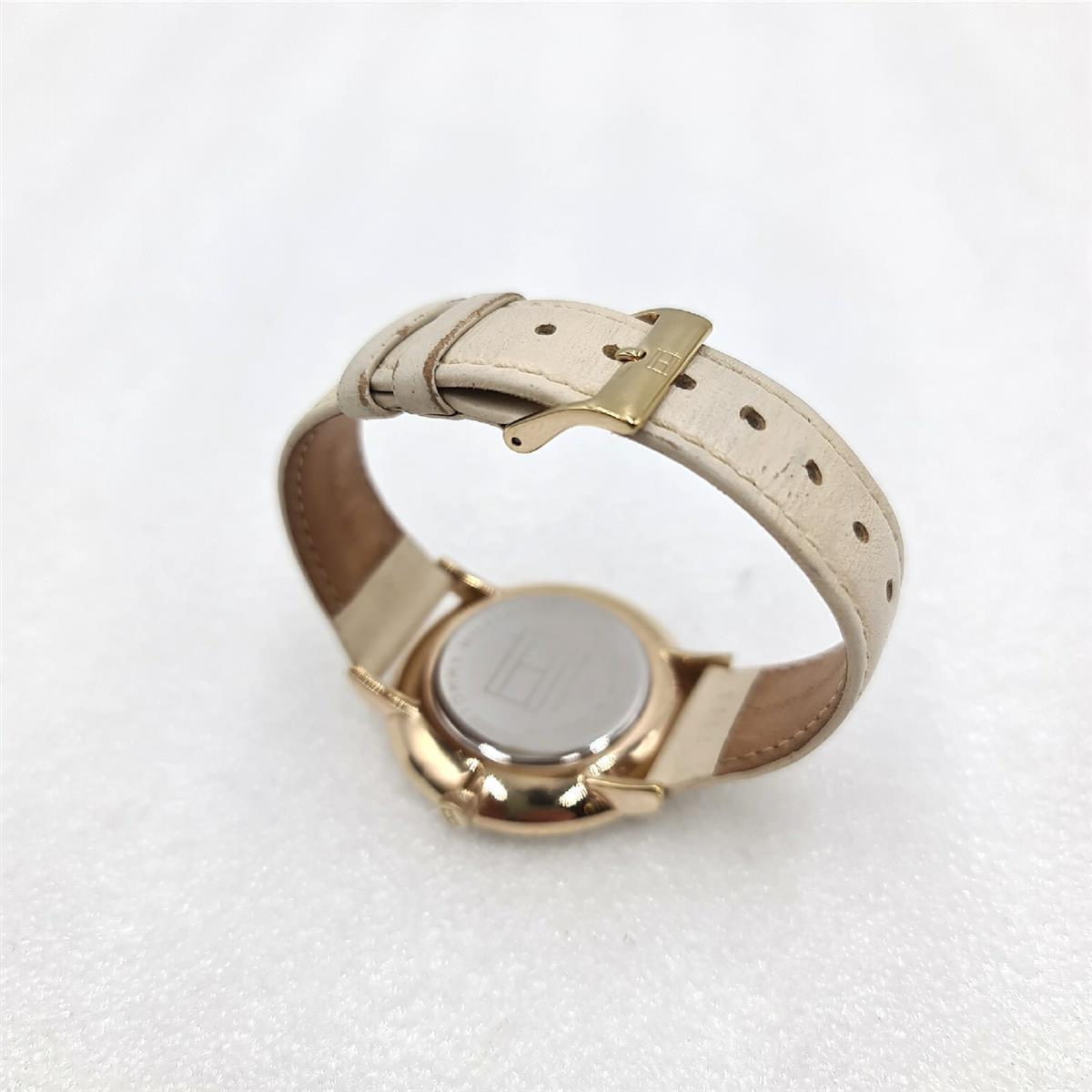 Tommy Hilfiger Multi Zifferblatt Quarz Uhr für Damen mit Beiges Lederarmband - 1781948