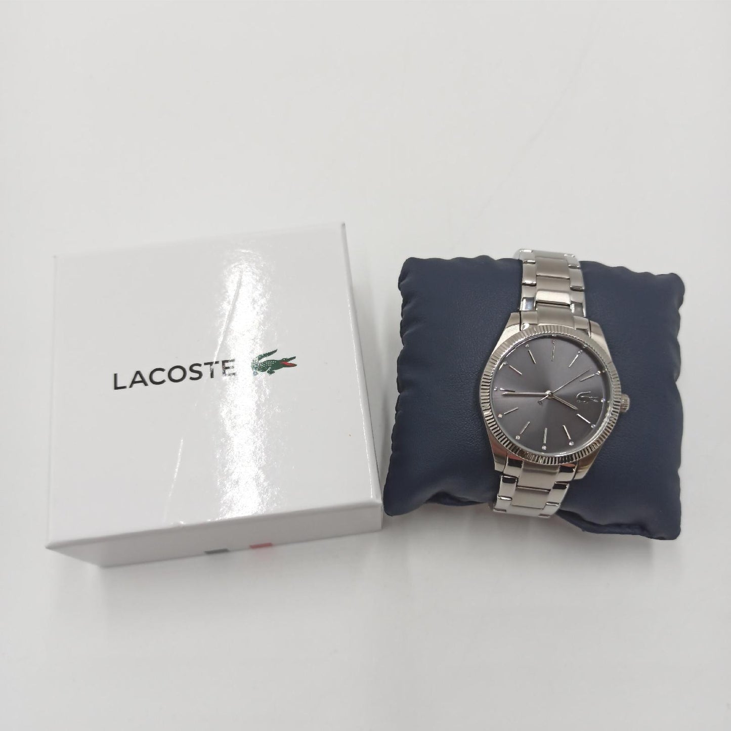 Lacoste Analog Quarzuhr für Damen mit Silbernes Edelstahlarmband - 2001081