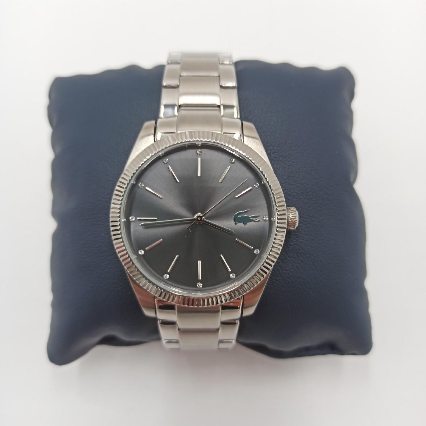 Lacoste Analog Quarzuhr für Damen mit Silbernes Edelstahlarmband - 2001081