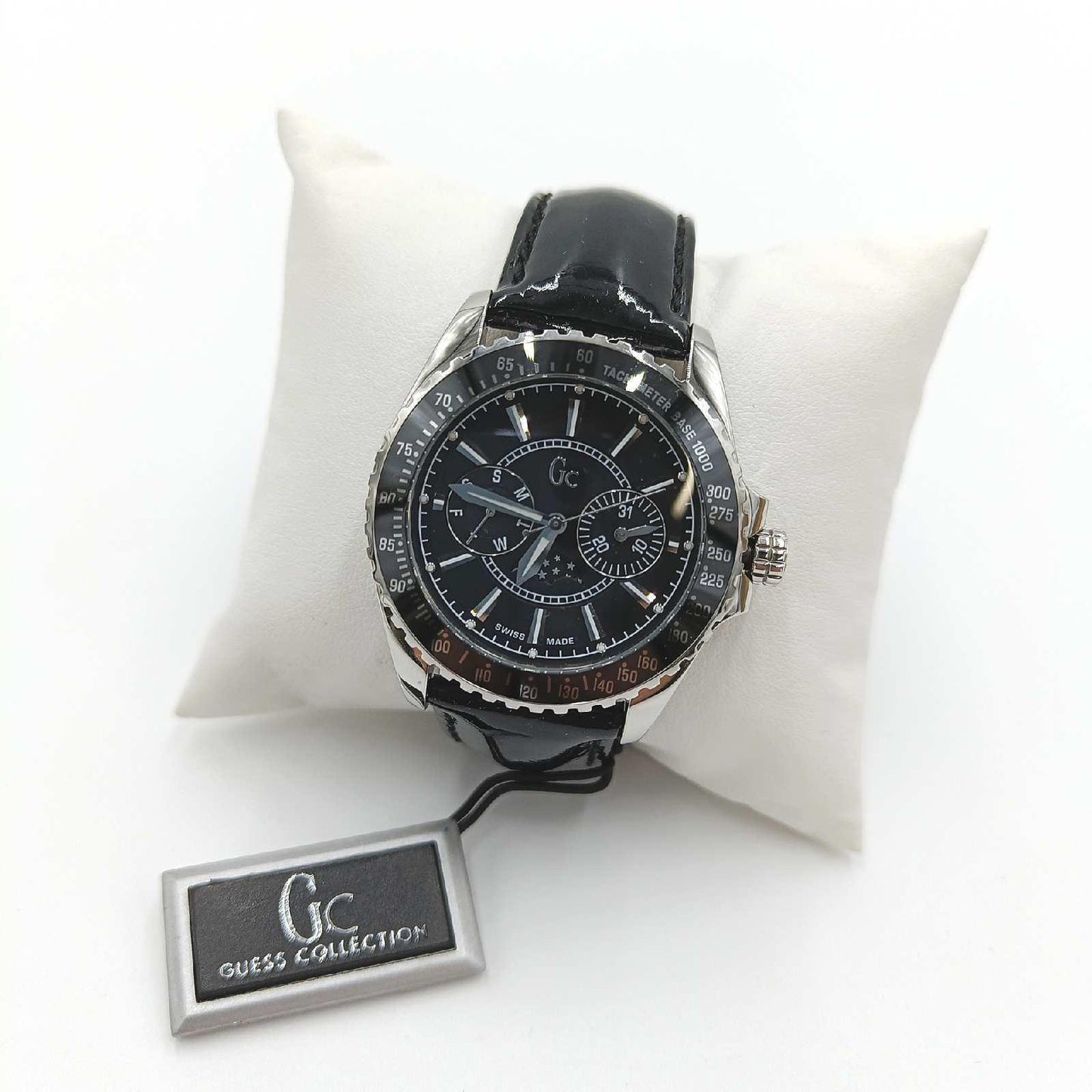 Guess Collection Herren Armbanduhr Herrenuhr Lederarmband Modell 29006M2 elegant