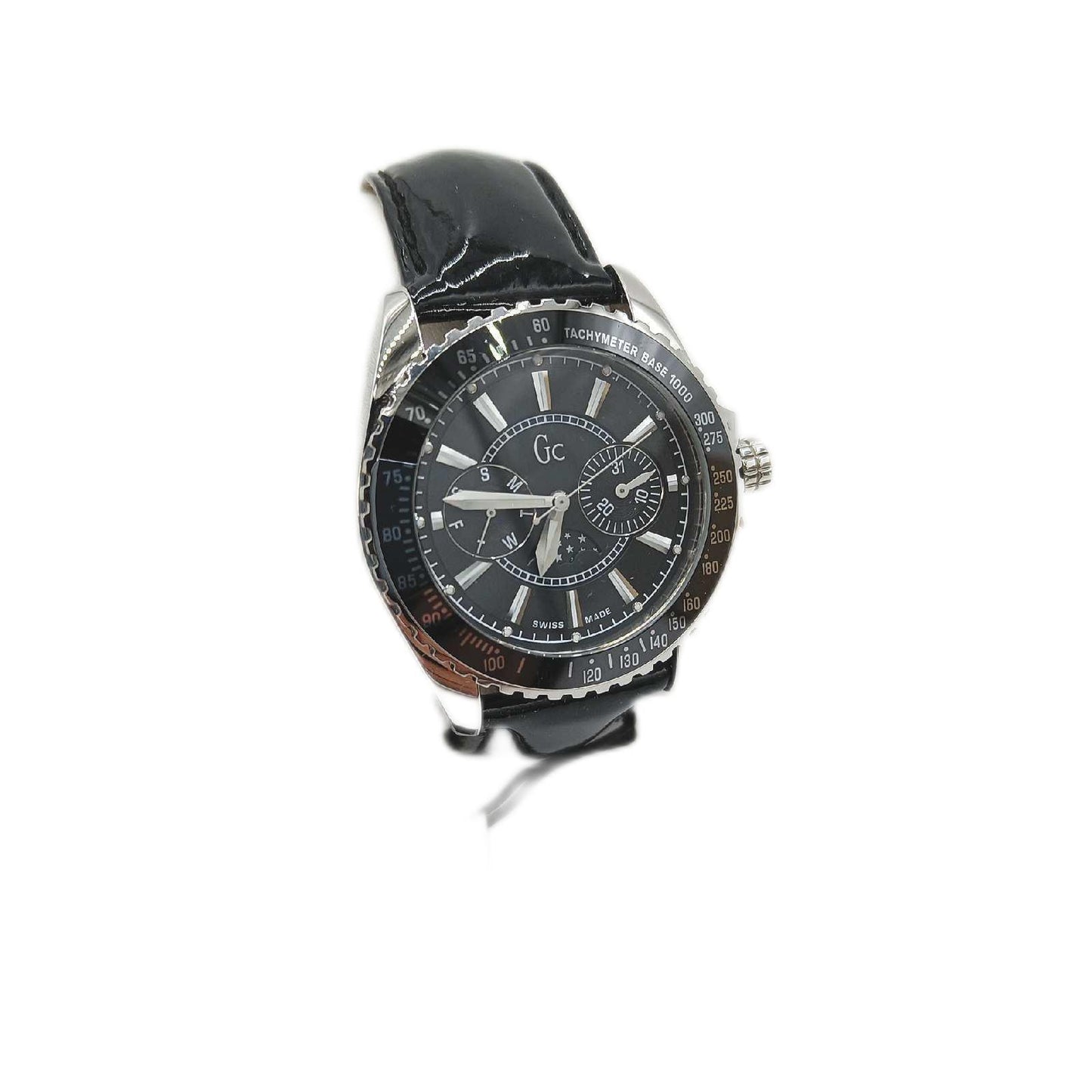 Guess Collection Herren Armbanduhr Herrenuhr Lederarmband Modell 29006M2 elegant