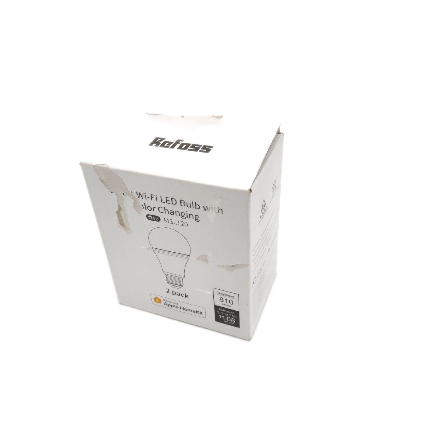 Refoss WLAN Glühbirne E27 Beleuchtung Smart Home Assistant kompatibel HomeKit Alexa Steuerung