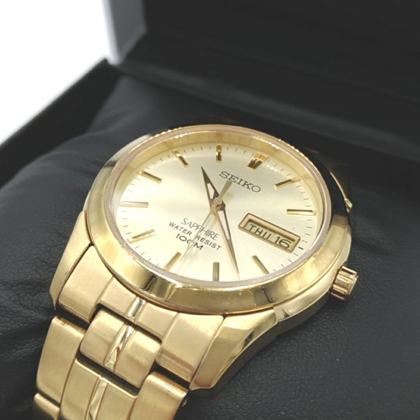 Seiko HerrenArmbanduhr Analog Quarz Edelstahl SGGA62P1