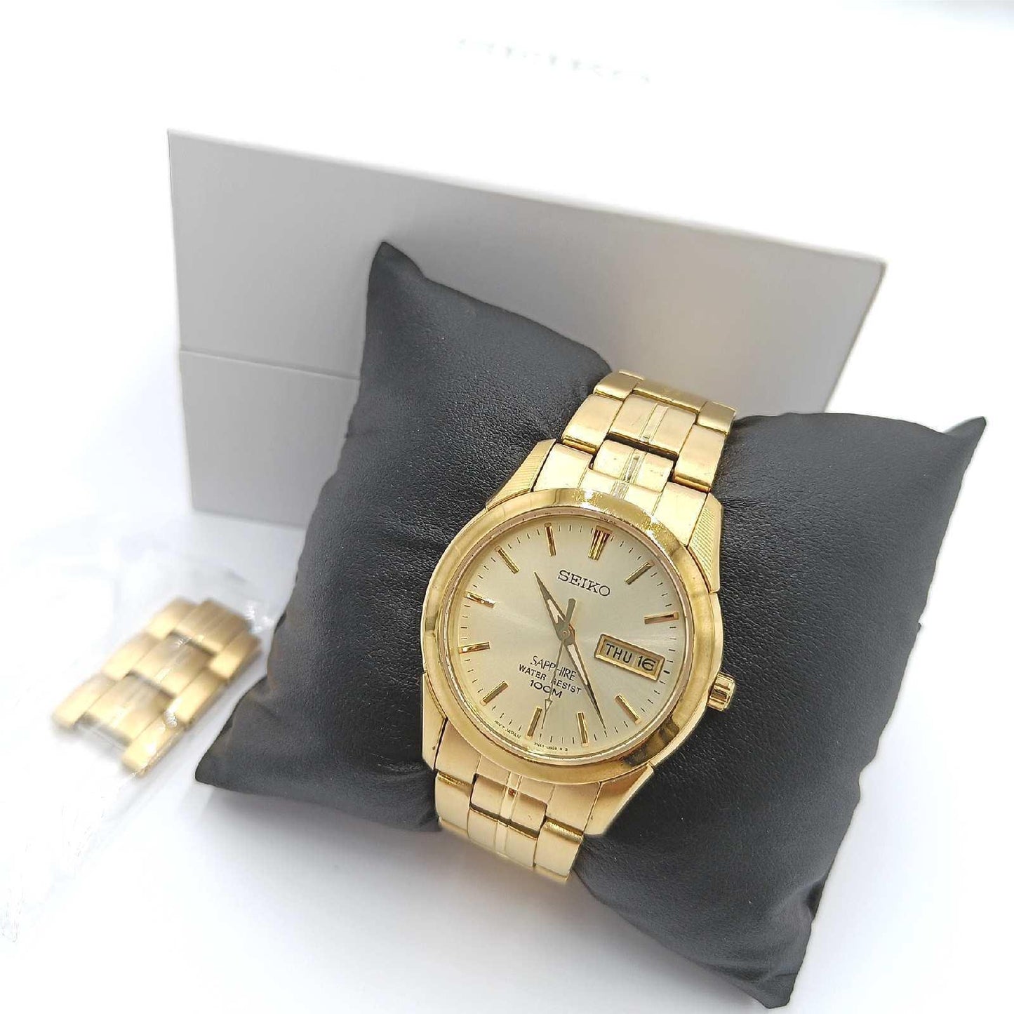 Seiko HerrenArmbanduhr Analog Quarz Edelstahl SGGA62P1