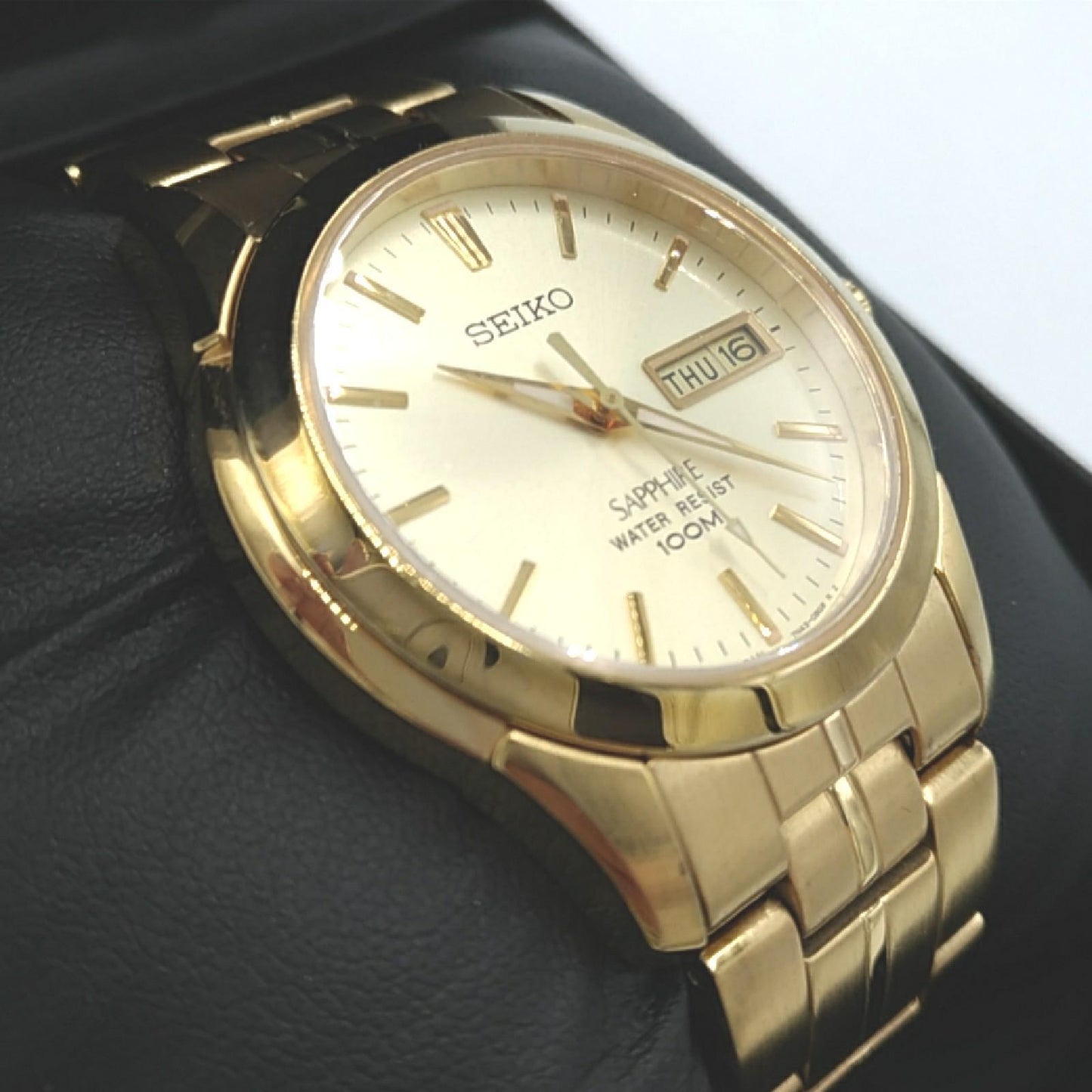 Seiko HerrenArmbanduhr Analog Quarz Edelstahl SGGA62P1
