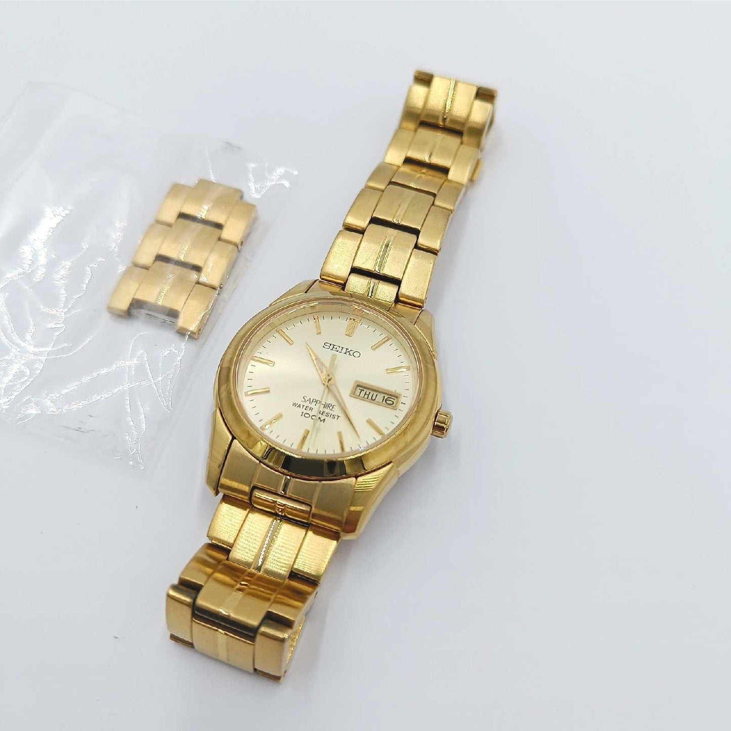 Seiko HerrenArmbanduhr Analog Quarz Edelstahl SGGA62P1