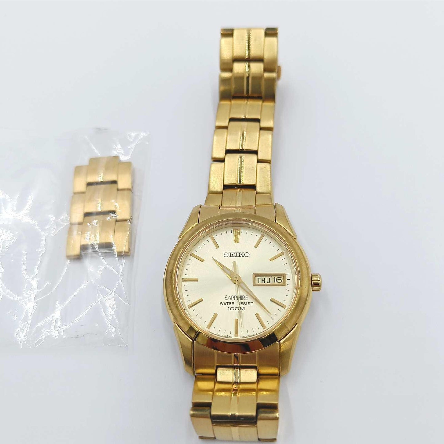 Seiko HerrenArmbanduhr Analog Quarz Edelstahl SGGA62P1