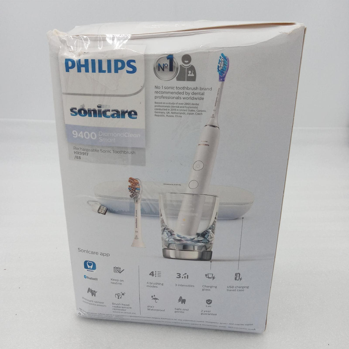 Philips Elektrische Zahnbürste Zahnpflege Diamondclean 9400 Hot Hair Pflege