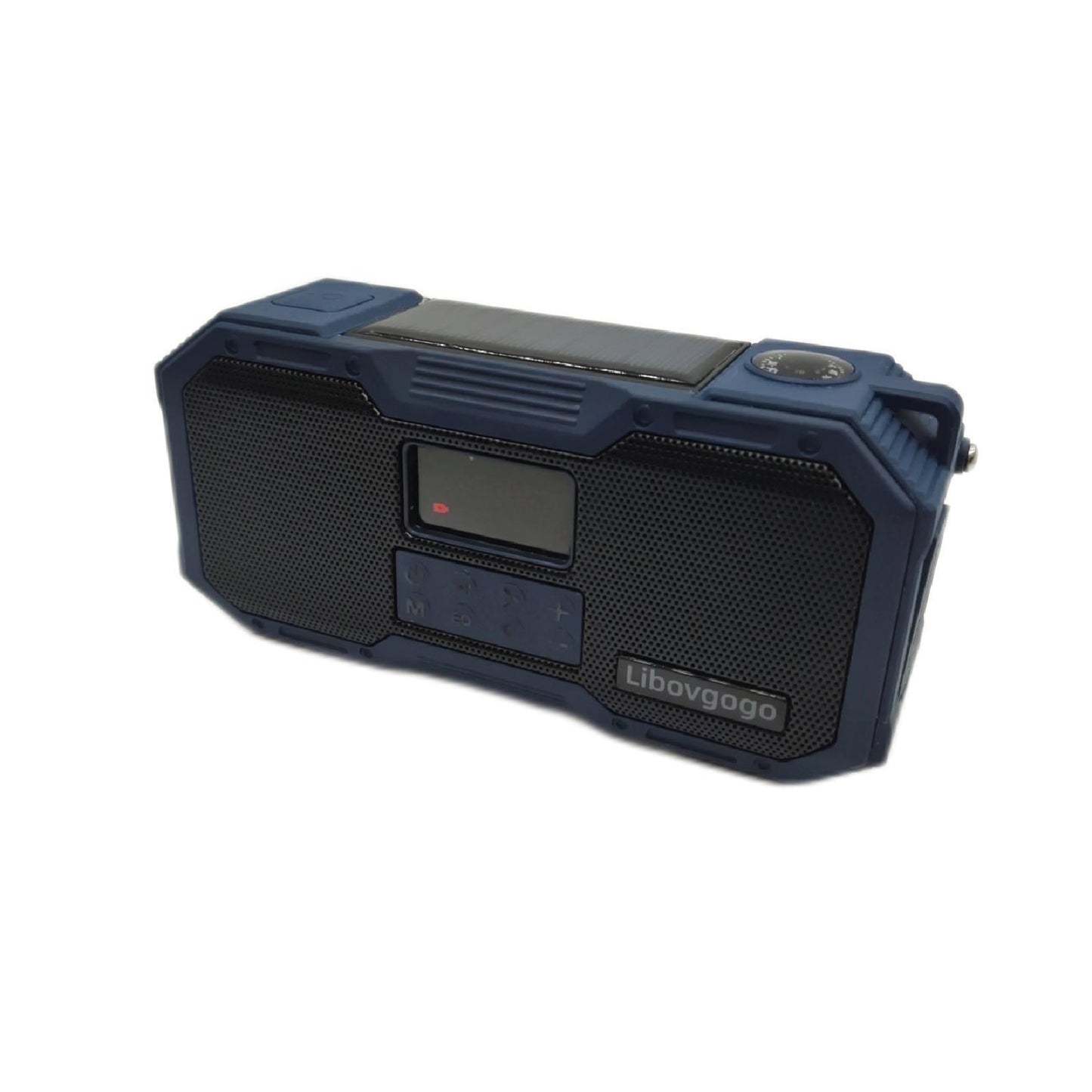 Libovgogo Kurbelradio Notfallausrüstung DF 588 Solarladegerät Bluetooth Taschen