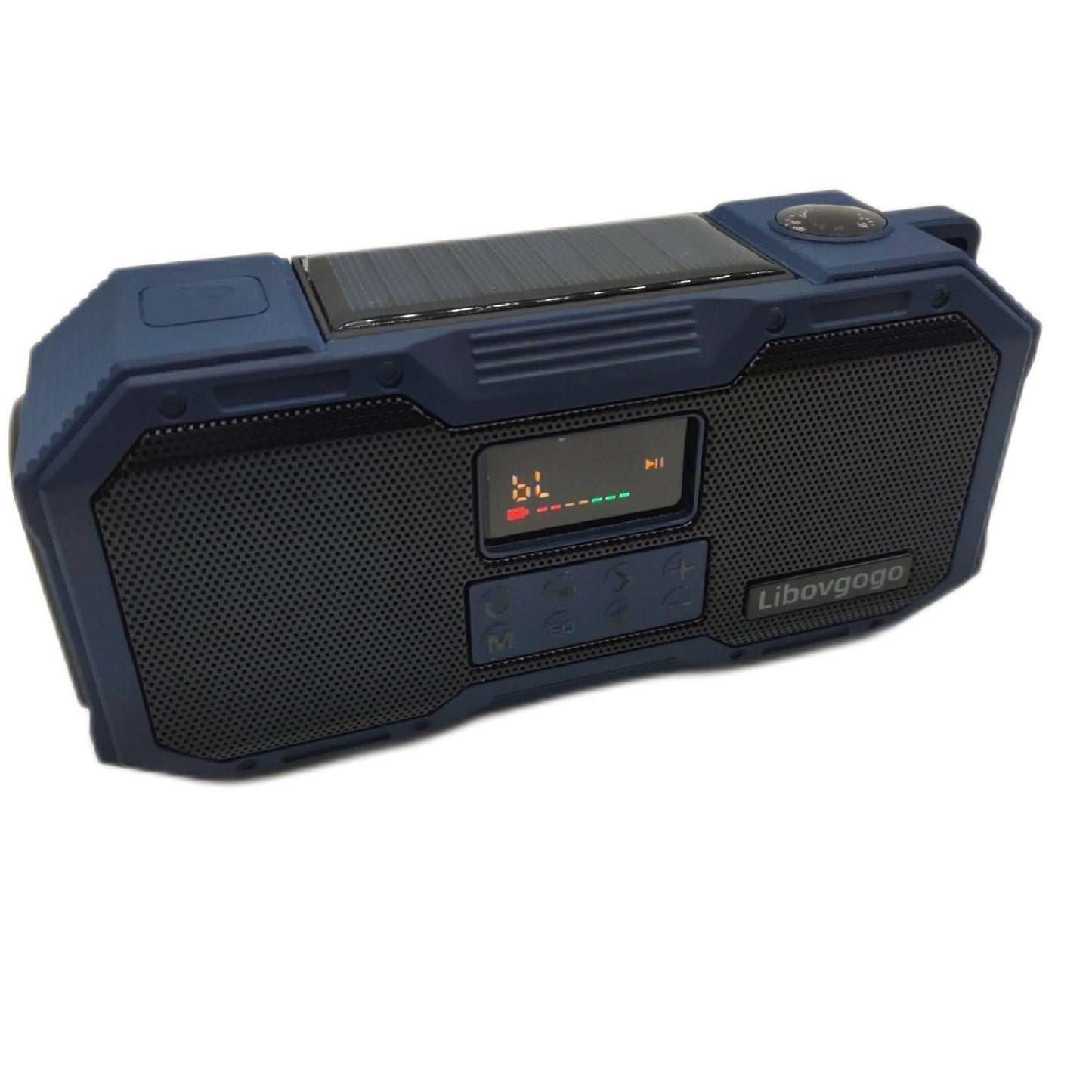 Libovgogo Kurbelradio Notfallausrüstung DF 588 Solarladegerät Bluetooth Taschen