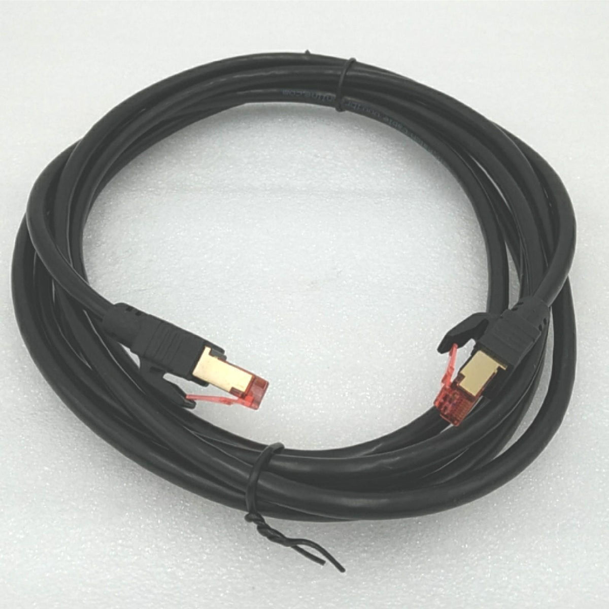 IBRA CAT8 Ethernet Gigabit LAN Netzwerkkabel RJ45 SSTP 40Gbps 2000Mhz - Round Black 3M  CAT8-Schwarz