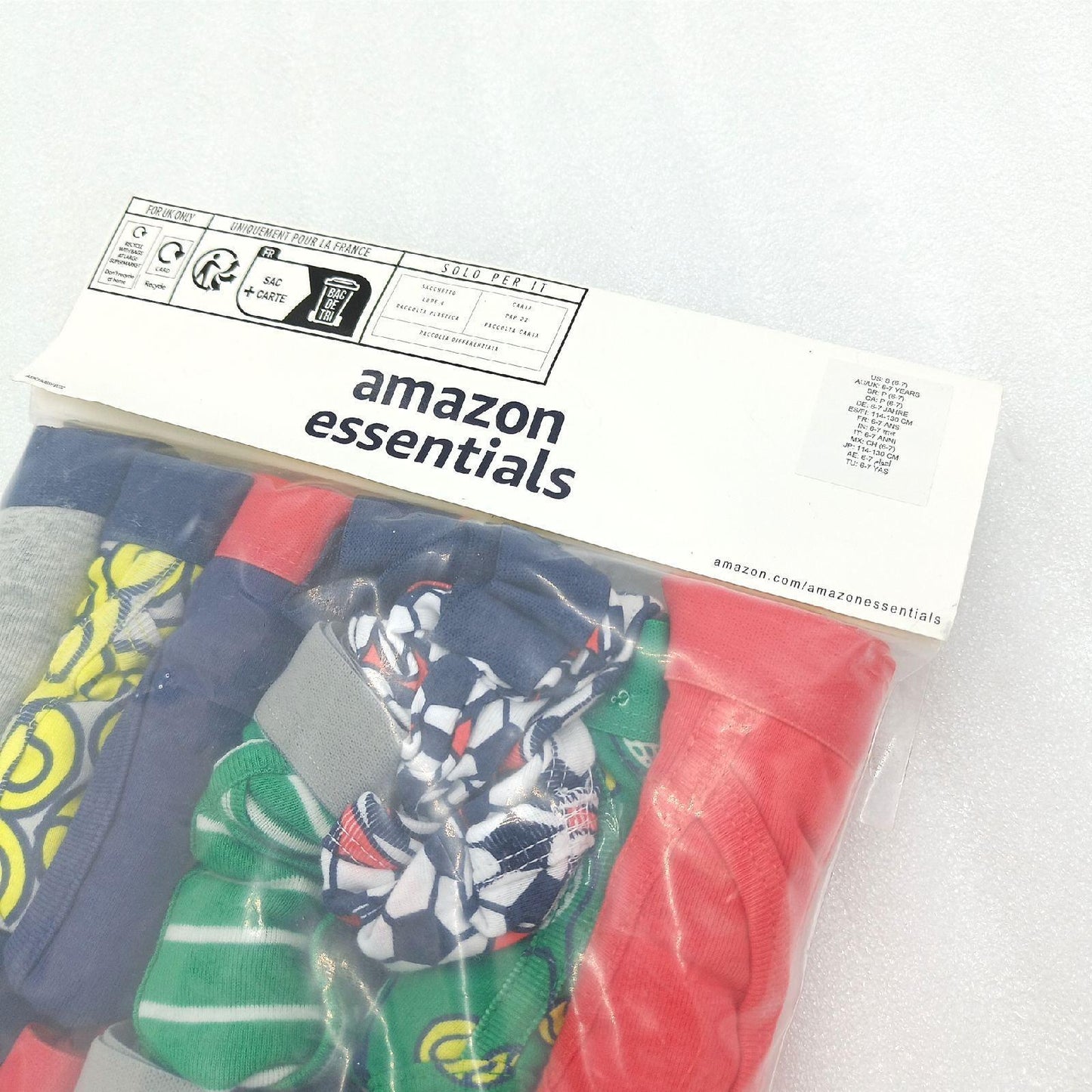 Amazon Essentials Baumwollslips Kinder Unterwäsche 14er Pack Mehrfarbig Sport Jungen 6