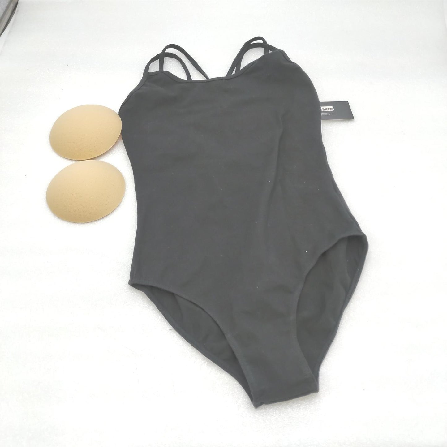 BOZEVON Damen Ballett Trikot - Elegant Ballettanzug Bodysuit Gymnastikanzug Ärmellos Elastischer Tops Jumpsuit Ballettkleidung mit Spaghettiträgern (Schwarz)