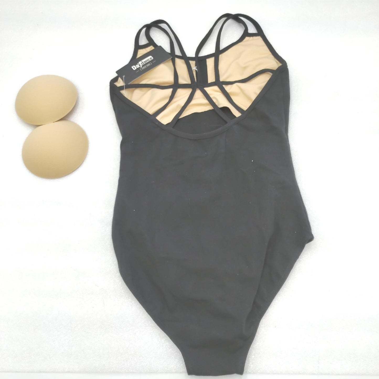 BOZEVON Damen Ballett Trikot - Elegant Ballettanzug Bodysuit Gymnastikanzug Ärmellos Elastischer Tops Jumpsuit Ballettkleidung mit Spaghettiträgern (Schwarz)