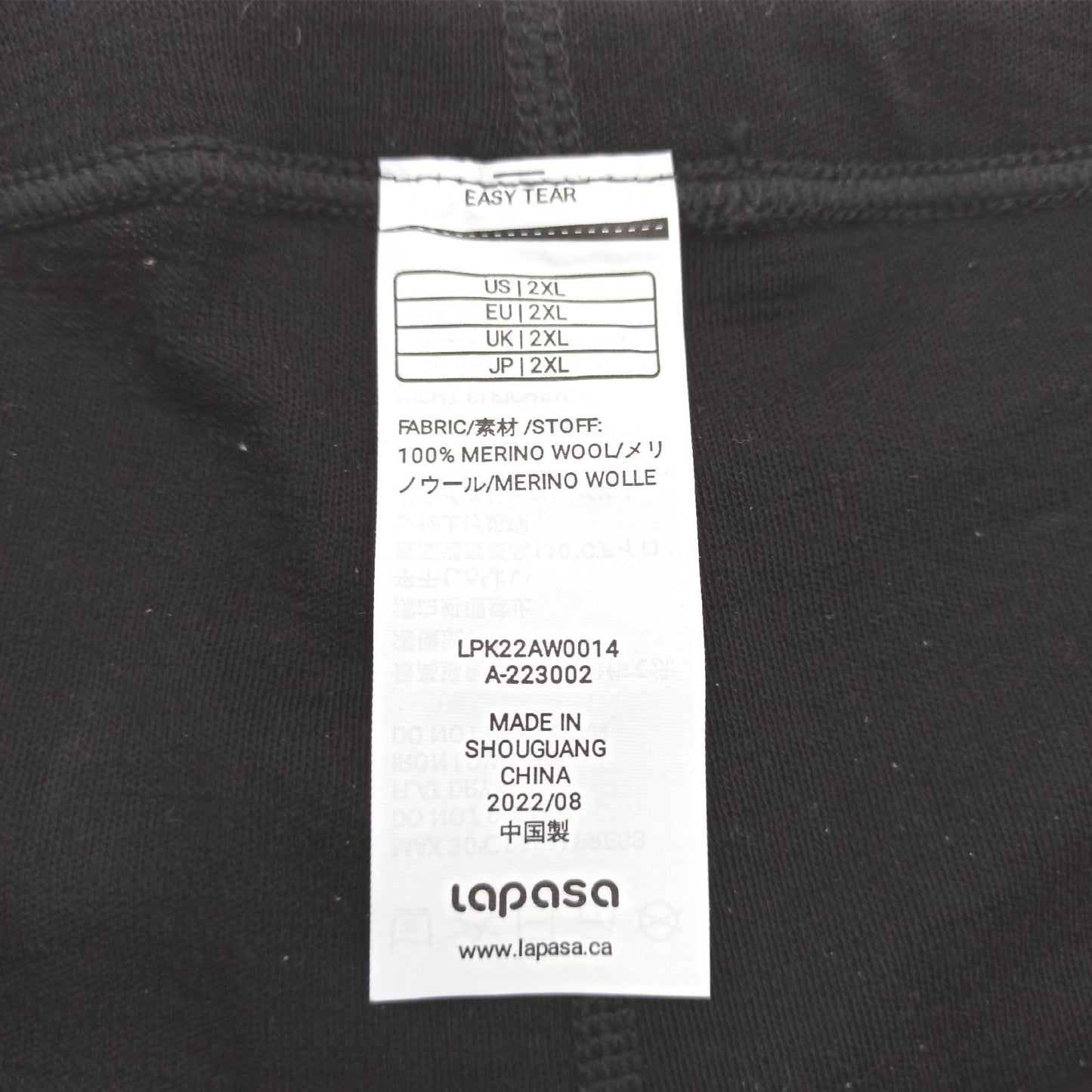 LAPASA Kinder Merinowolle Base Layer Unterwäsche Thermounterhose Wolle Warm Passform Aktivität