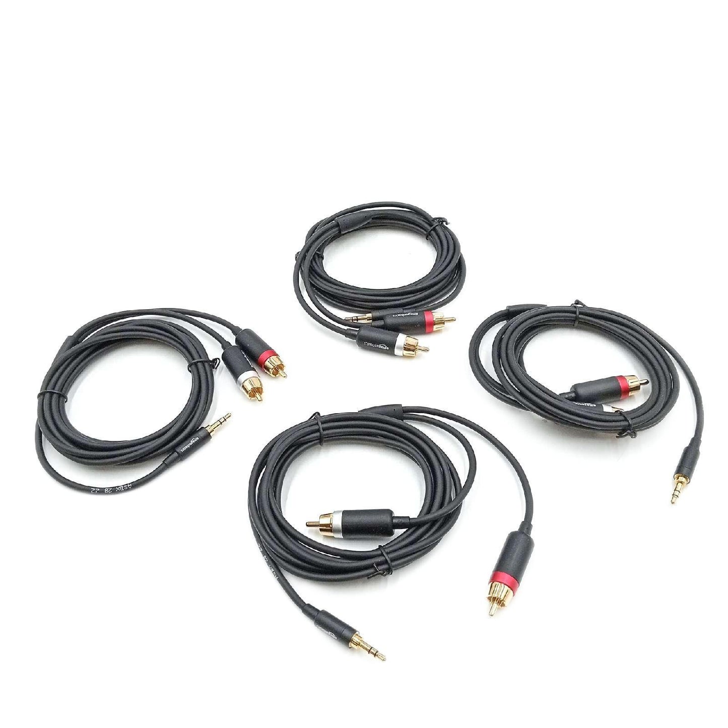 Amazon Basics Adapterkabel 35 mm auf 2 x RCA Stecker 24 m 4
