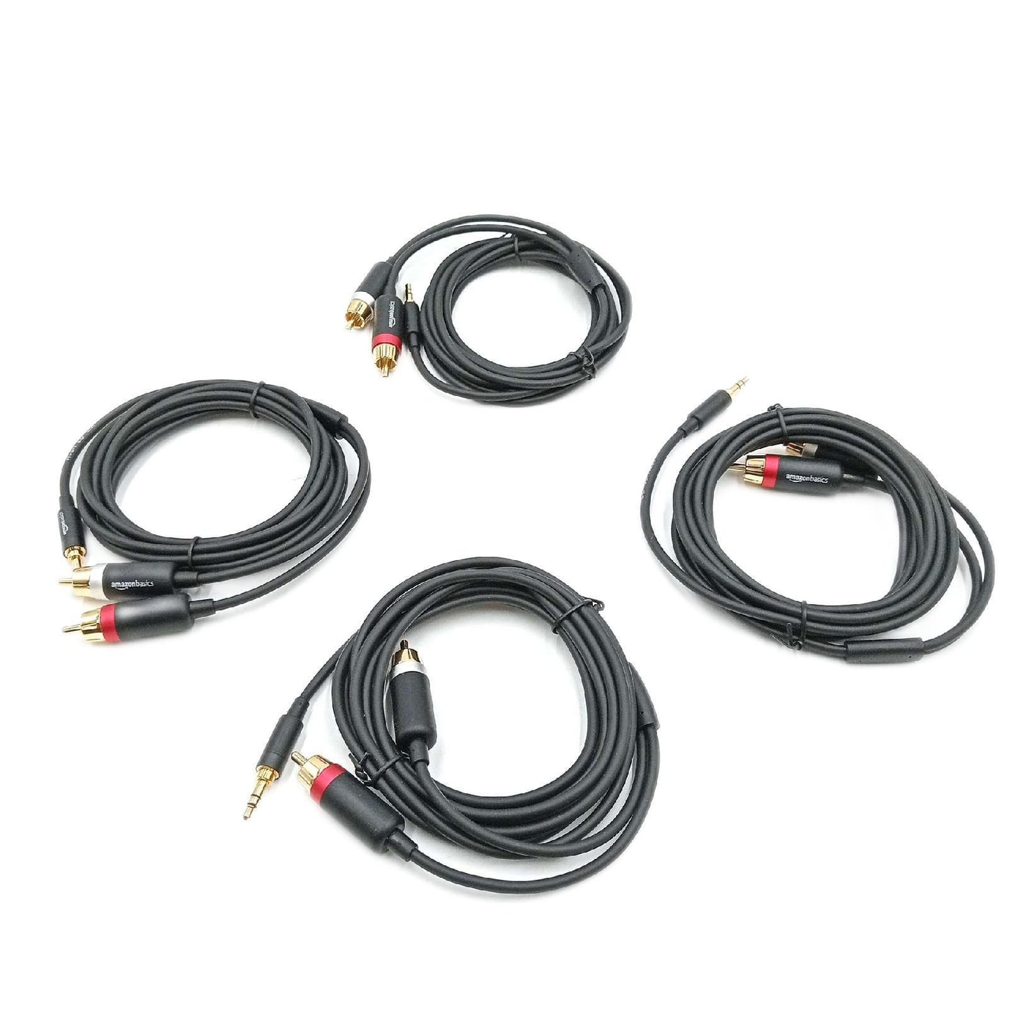 Amazon Basics Adapterkabel 35 mm auf 2 x RCA Stecker 24 m 4