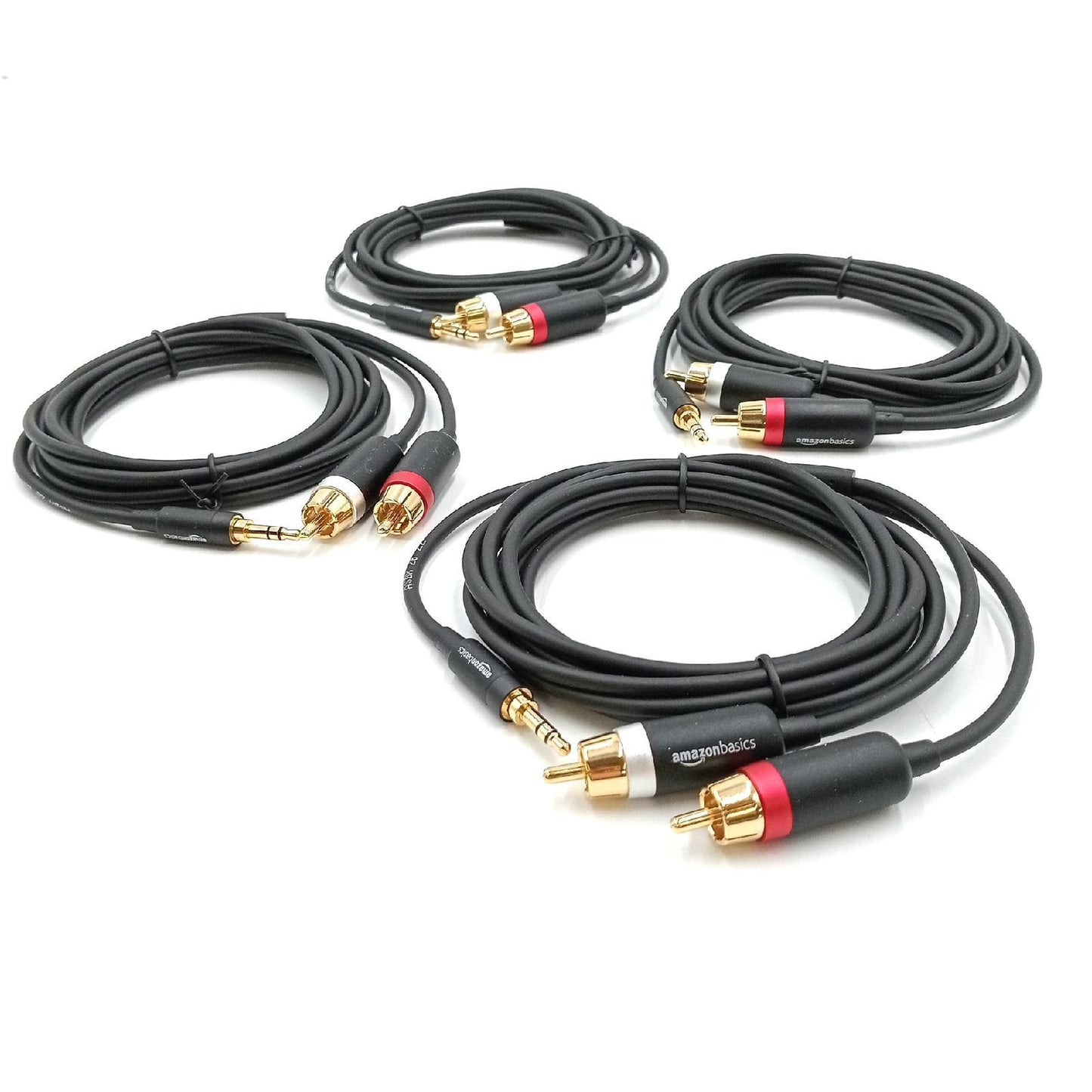 Amazon Basics Adapterkabel 35 mm auf 2 x RCA Stecker 24 m 4